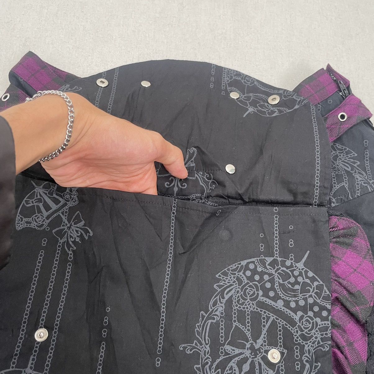 If Six Was Nine Blood Storm Mini Skirt With Removeable Pocket Punk Style Size 27" / US 4 / IT 40 - 7 Thumbnail