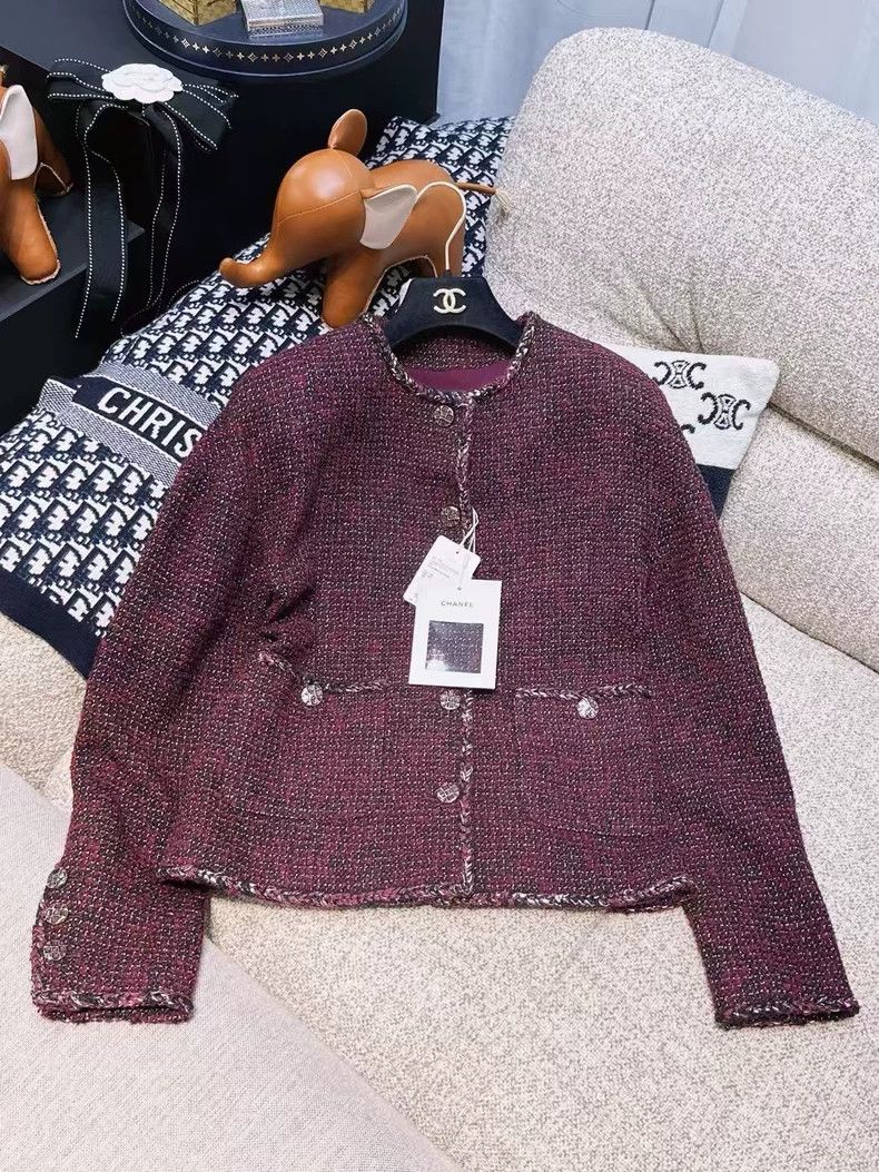 Chanel Chanel 22A Autumn and Winter Series Burgundy mixed-color b Size XXS / US 00 / IT 34 - 1 Thumbnail