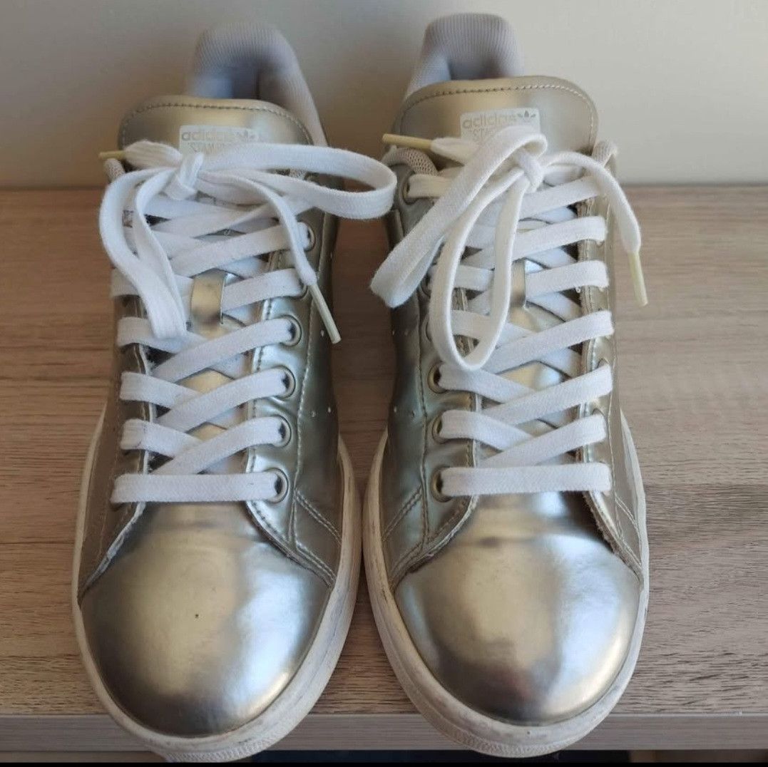 Adidas Adidas Stan Smith silver metallic Size US 8.5 / IT 38.5 - 2 Thumbnail