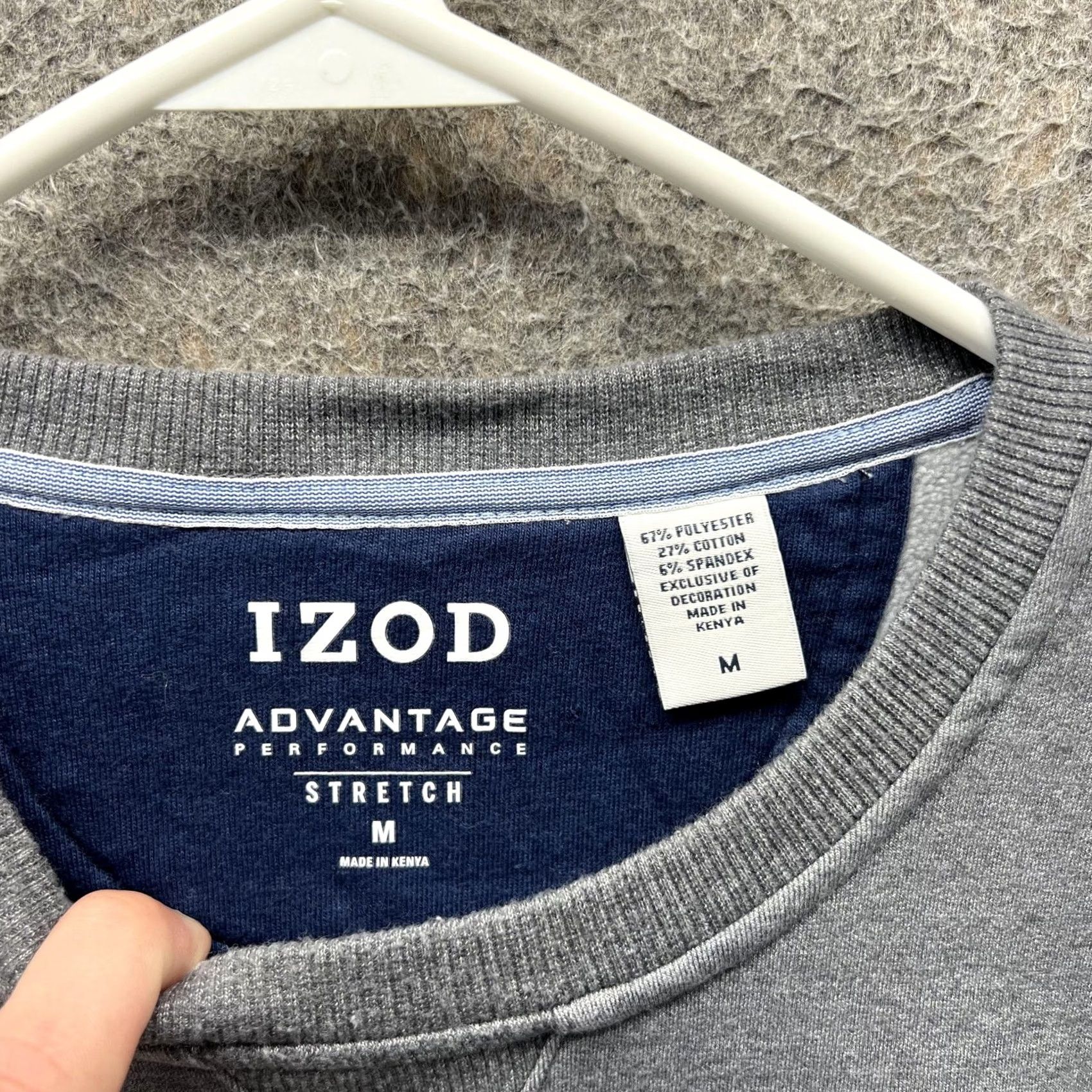 Izod Izod Sweatshirt Mens M Gray Stretch Crewneck Pullover Casual Size US M / EU 48-50 / 2 - 6 Thumbnail