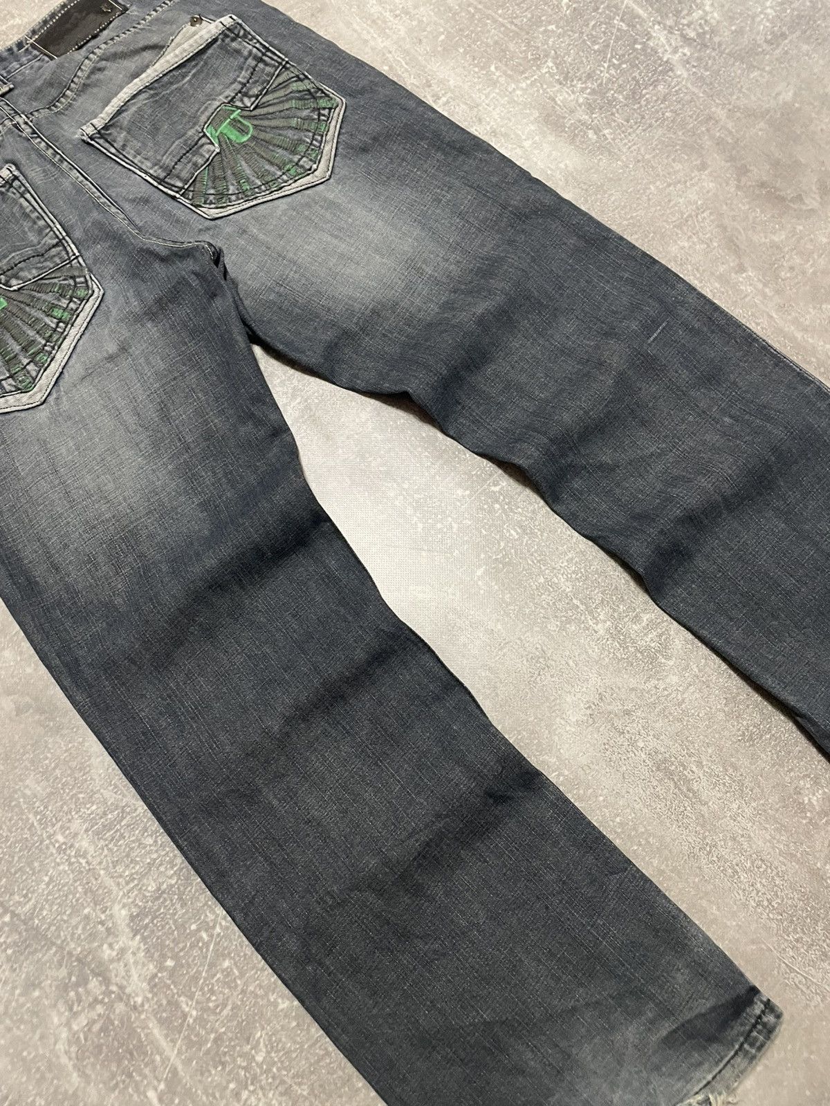 Ecko Unltd. Vintage Ecko Unlimited Buggy Distressed Rap Denim Jeans Size US 34 / EU 50 - 8 Thumbnail