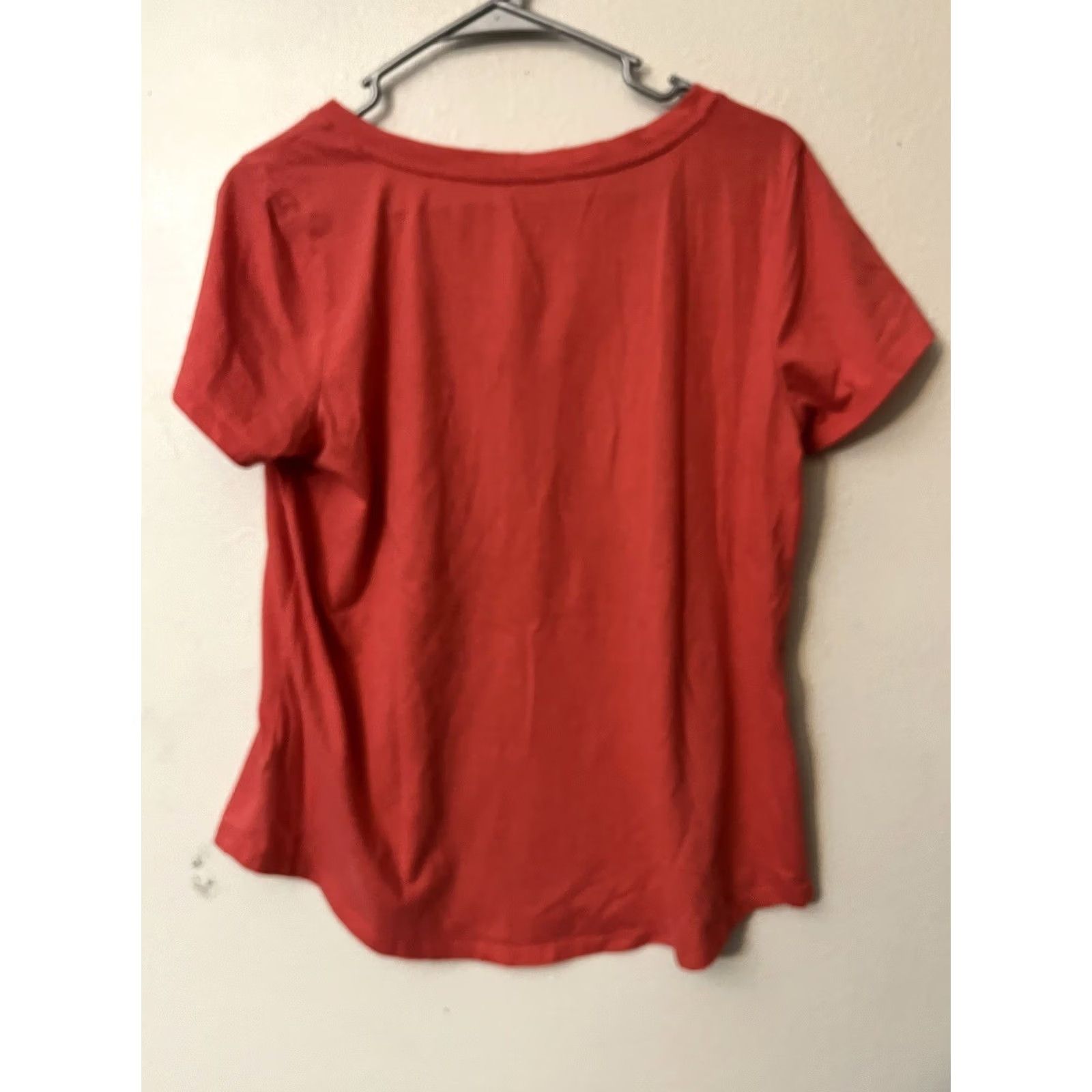 Torrid Torrid Classic Fit Knits Shirt Size 00 Black Salmon V Neck Short Sleeve Womens Size XXS / US 00 / IT 34 - 3 Thumbnail