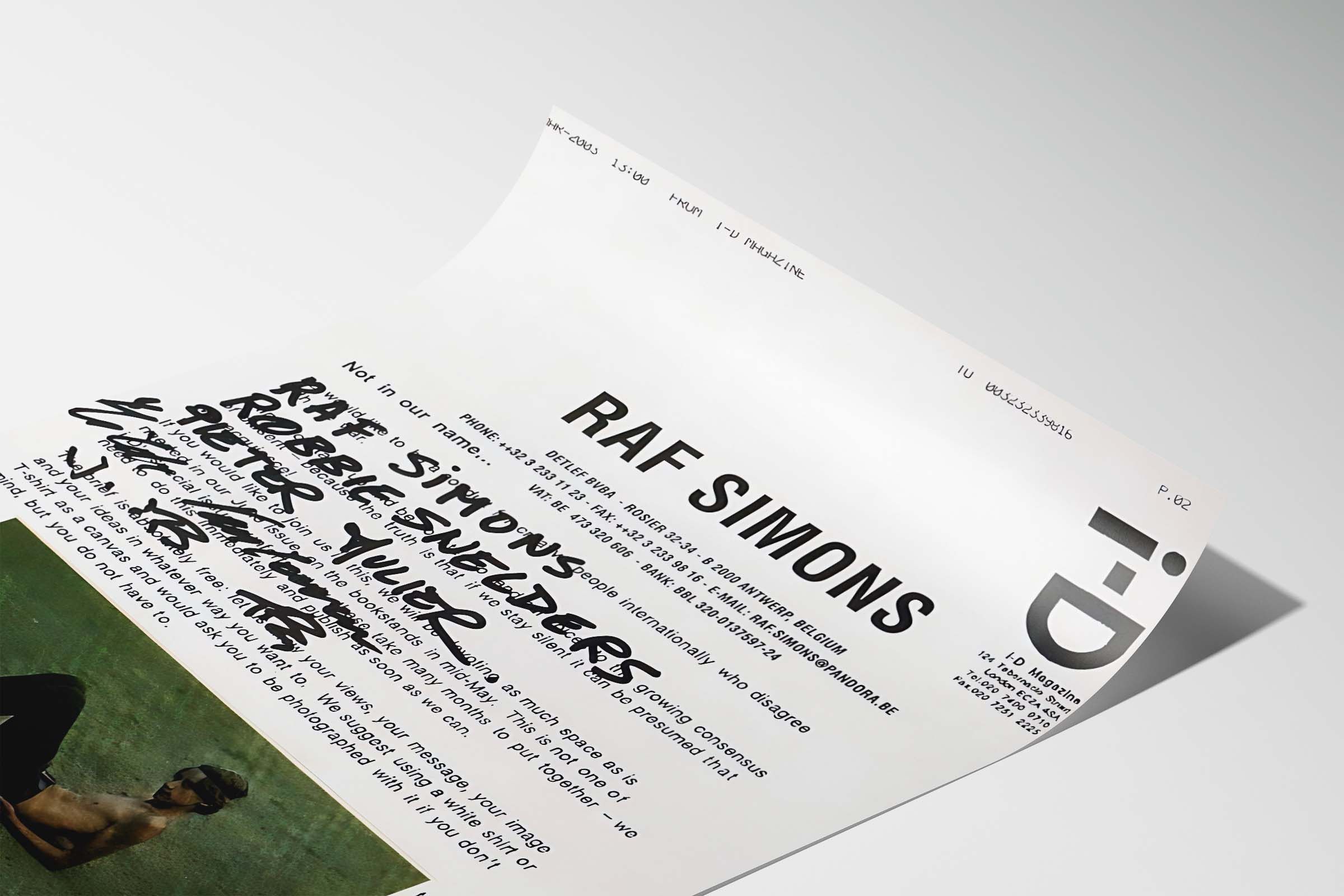 Raf Simons Raf Simons Poster Gift Vintage Archive Art Book Logo Size ONE SIZE - 6 Thumbnail