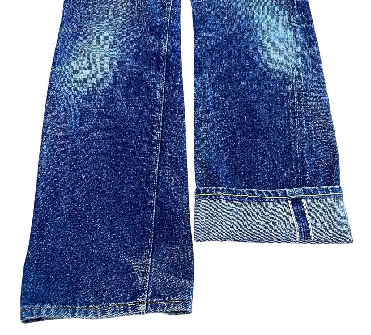 Denime Denime X Selvage Mud Wash Whiskered Style Straight Leg Jeans Size US 28 / EU 44 - 5 Thumbnail