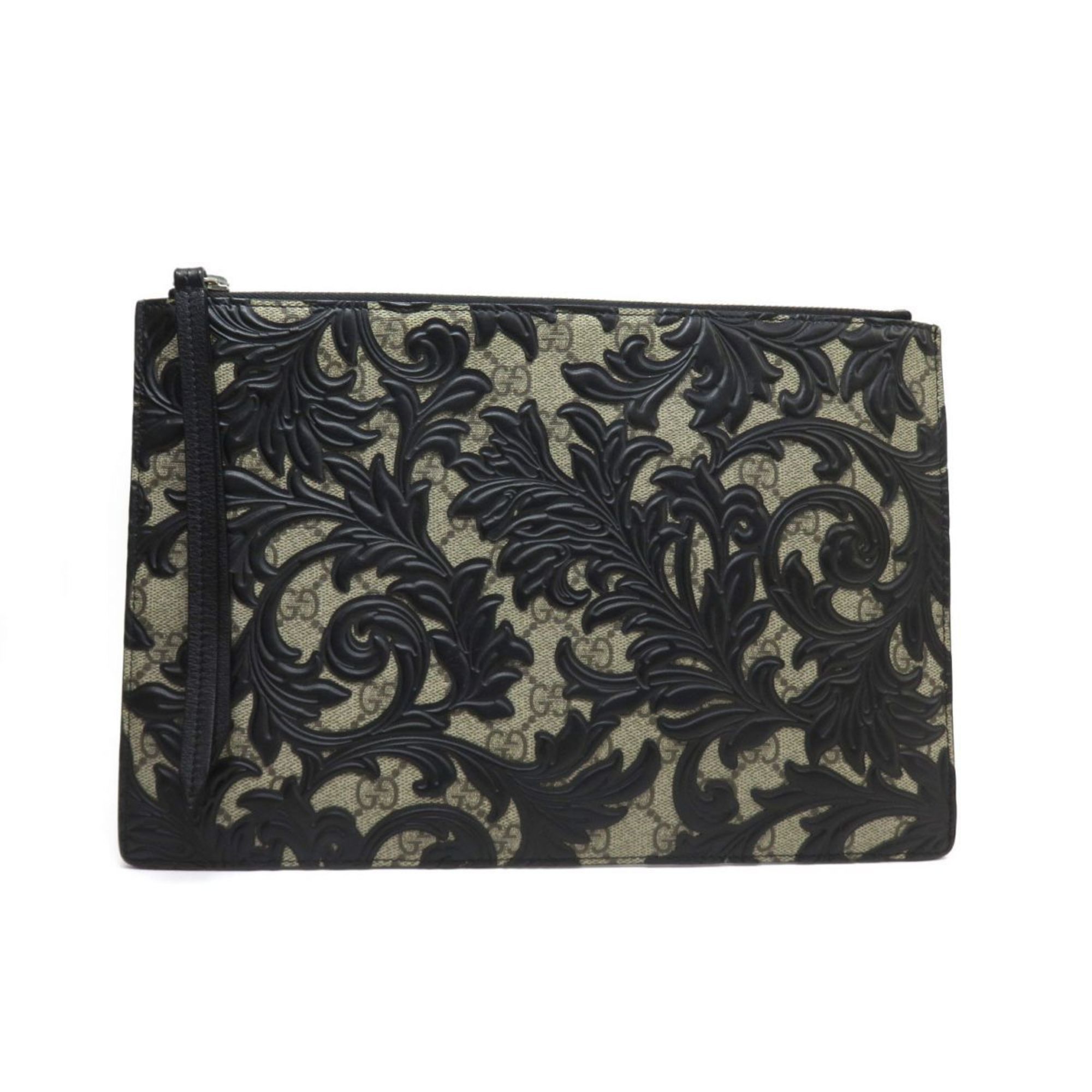 Gucci GUCCI GG Supreme Arabesque Clutch Bag 410810 Second | Grailed