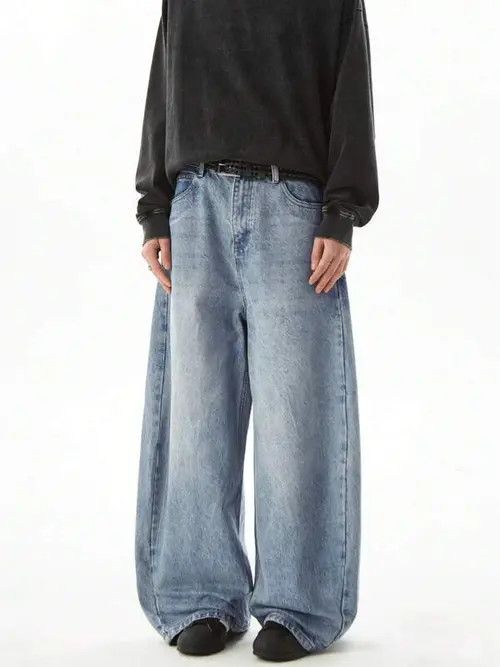 Japanese Brand Wide Leg Ballon Jeans Size US 30 / EU 46 - 2 Thumbnail