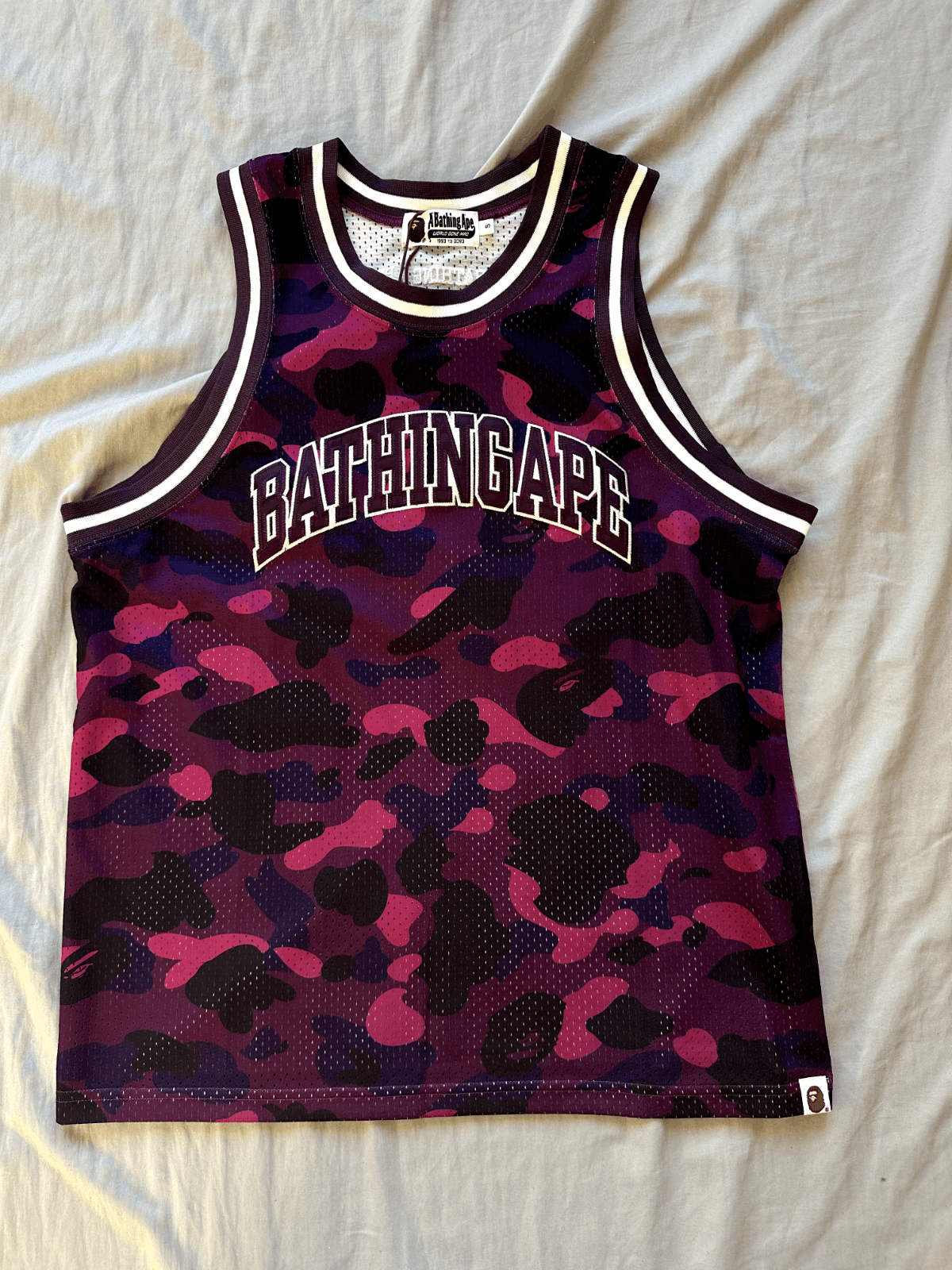 Bape BAPE Basketball Purple Camo Jersey Size Medium Size US M / EU 48-50 / 2 - 1 Thumbnail