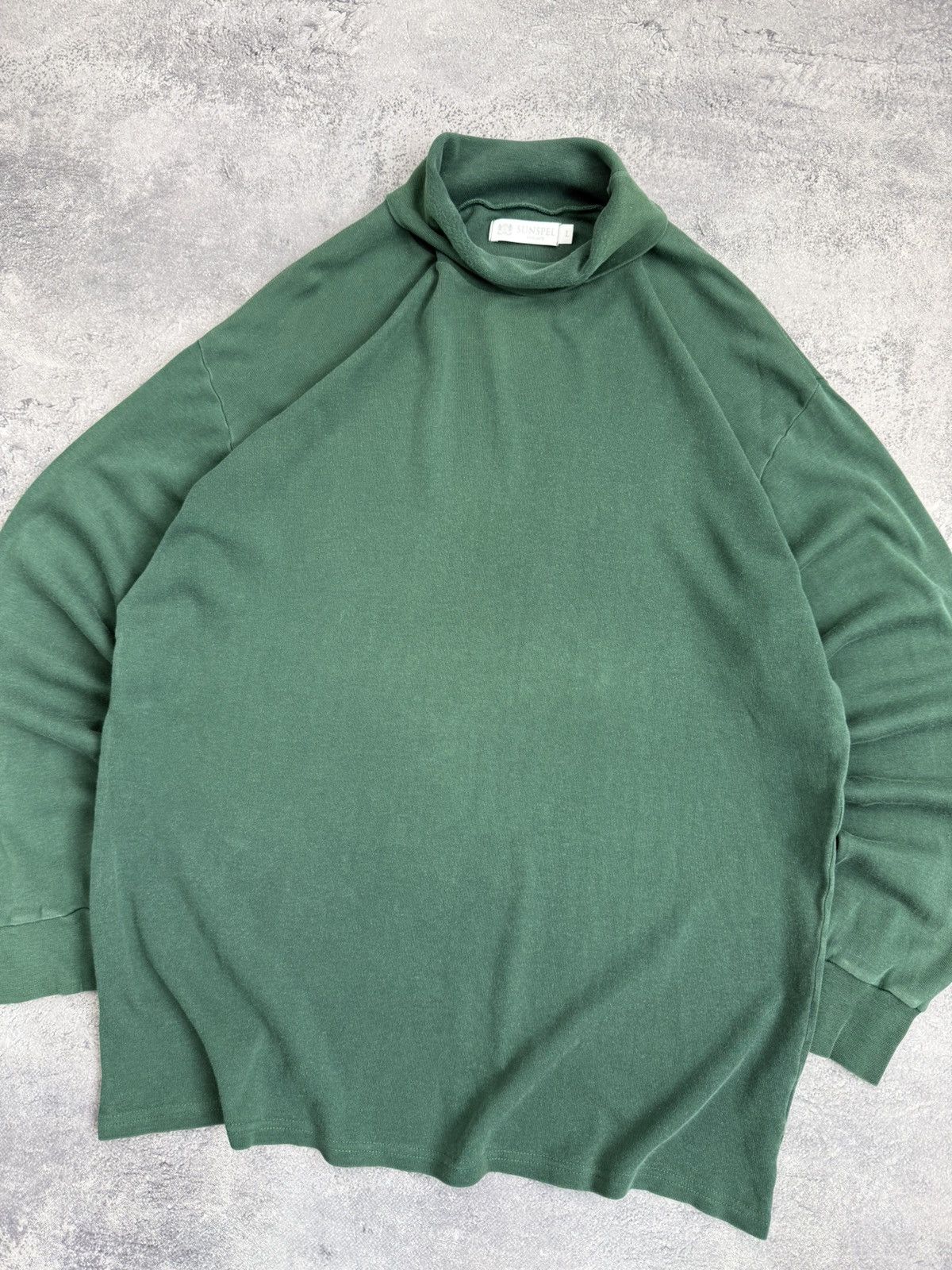 Sunspel Sunspel Forest Green Turtleneck Long Sleeve Sweatshirt Size US L / EU 52-54 / 3 - 7 Thumbnail