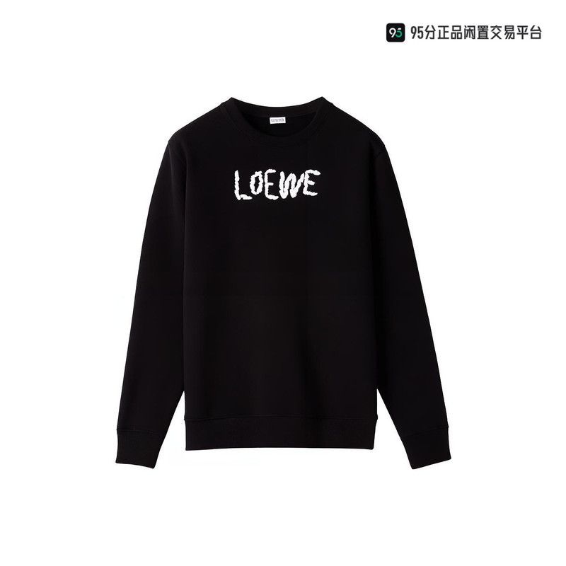 Loewe LOEWE FW21 Embroidered Cotton Crewneck Sweatshirt Size US XL / EU 56 / 4 - 1 Thumbnail