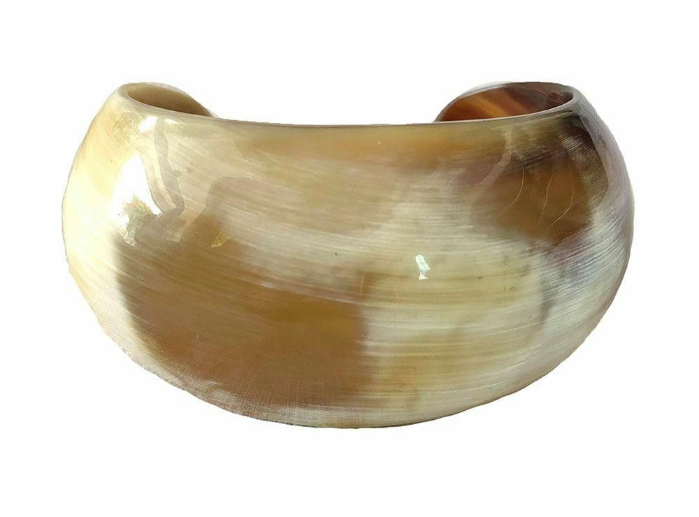 Designer New Textured Cow Horn Bracelet. Size ONE SIZE - 5 Thumbnail