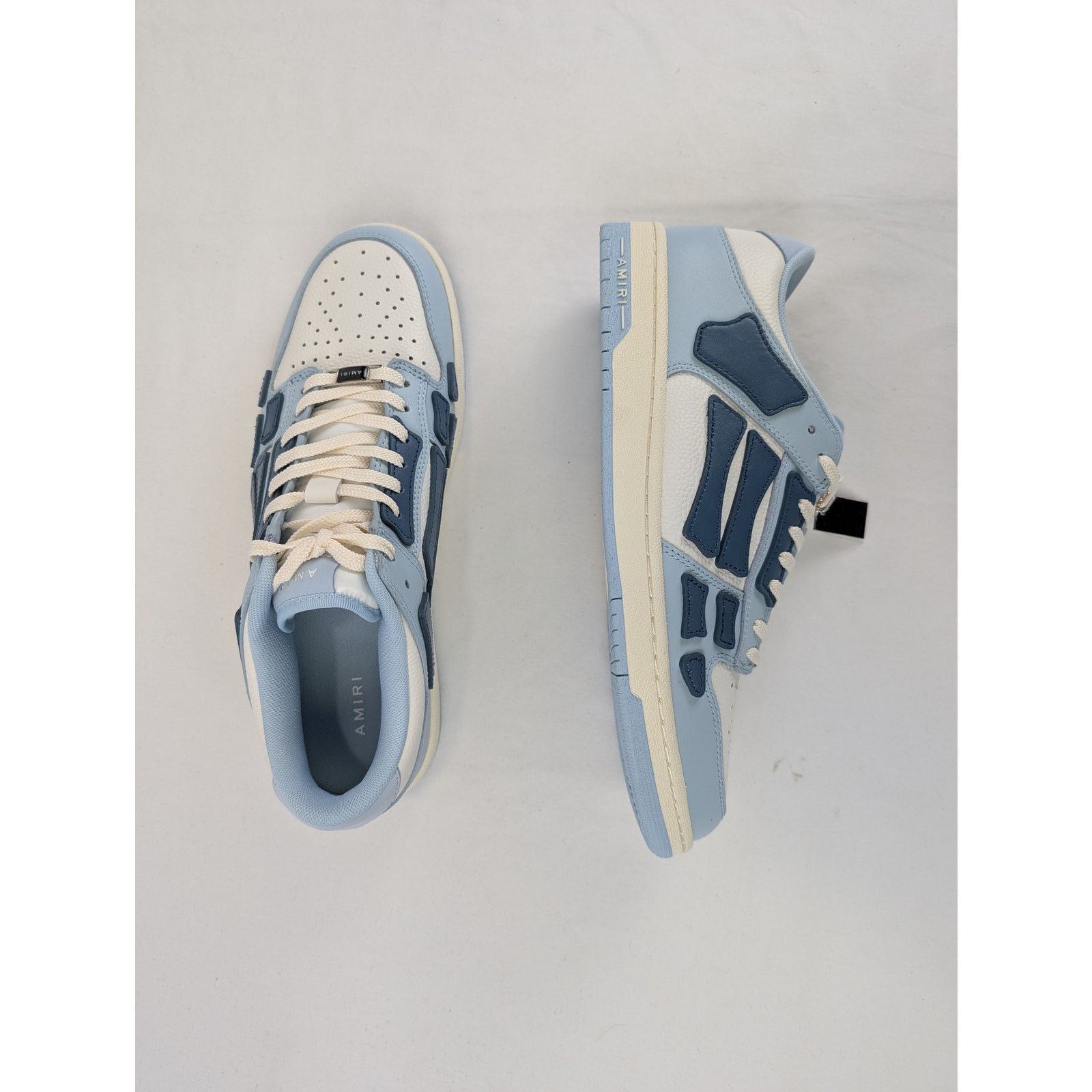 Amiri o1rshd1 Skel Top Low / Skeleton Low Top Sneakers Baby Blue Size US 12 / EU 45 - 9 Thumbnail