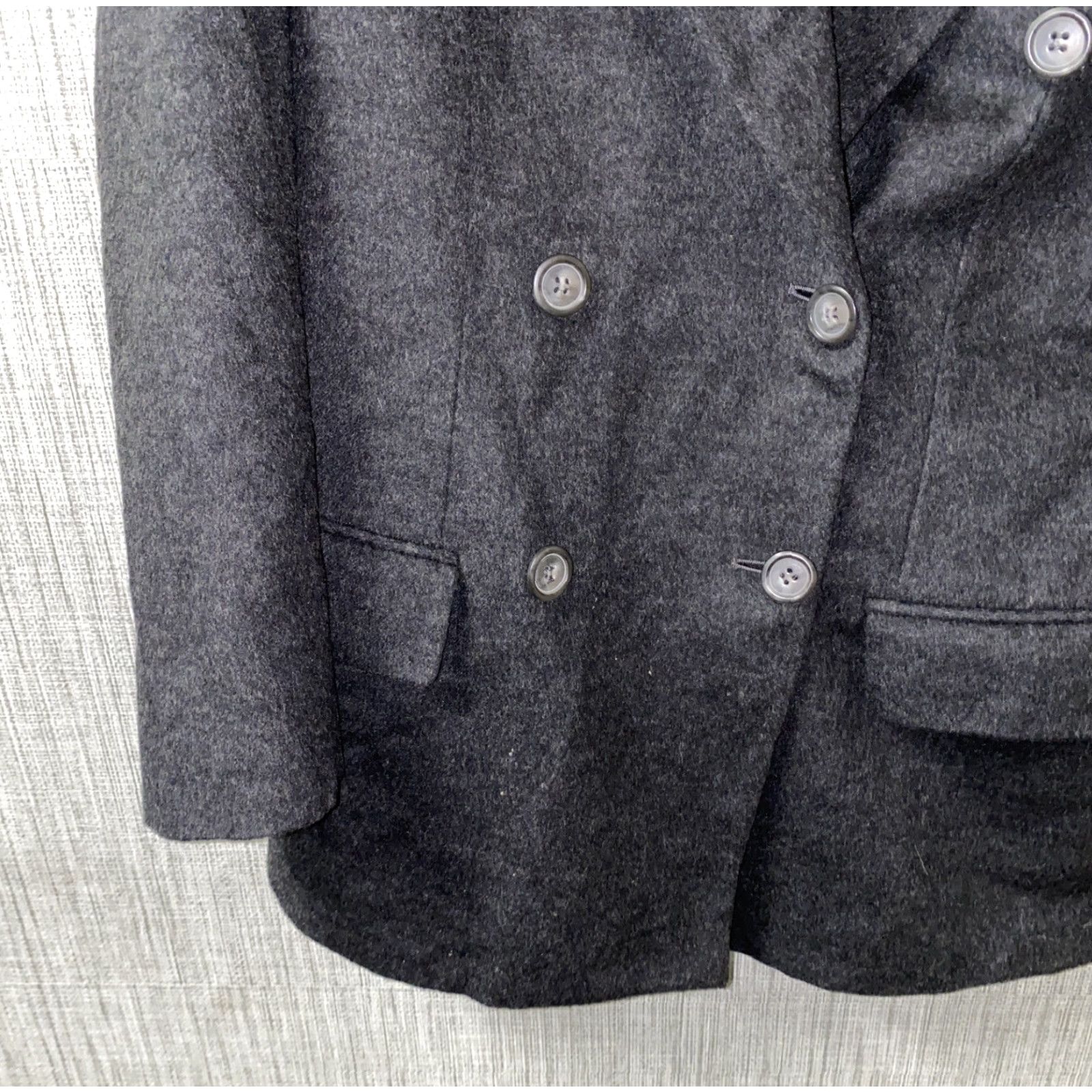 Doublet Kors Womens Gray Wool Double Breasted Jacket Size 8 Size M / US 6-8 / IT 42-44 - 3 Thumbnail