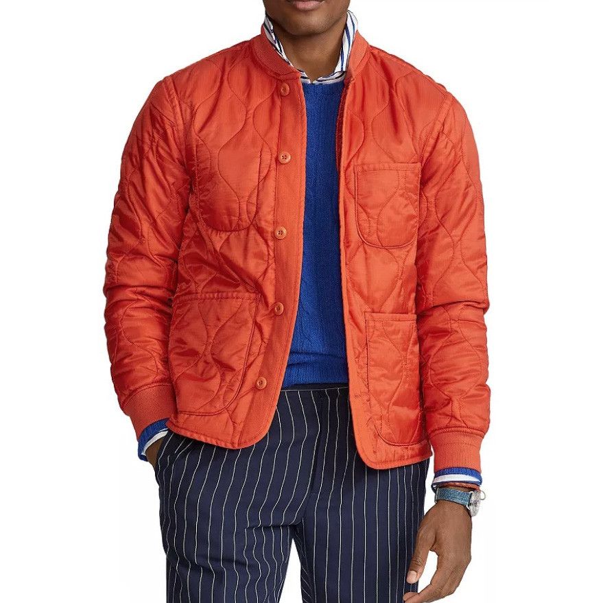 Polo Ralph Lauren NEW $268 Polo Ralph Lauren Liner Jacket! M Orange Med Weight Size US M / EU 48-50 / 2 - 1 Thumbnail