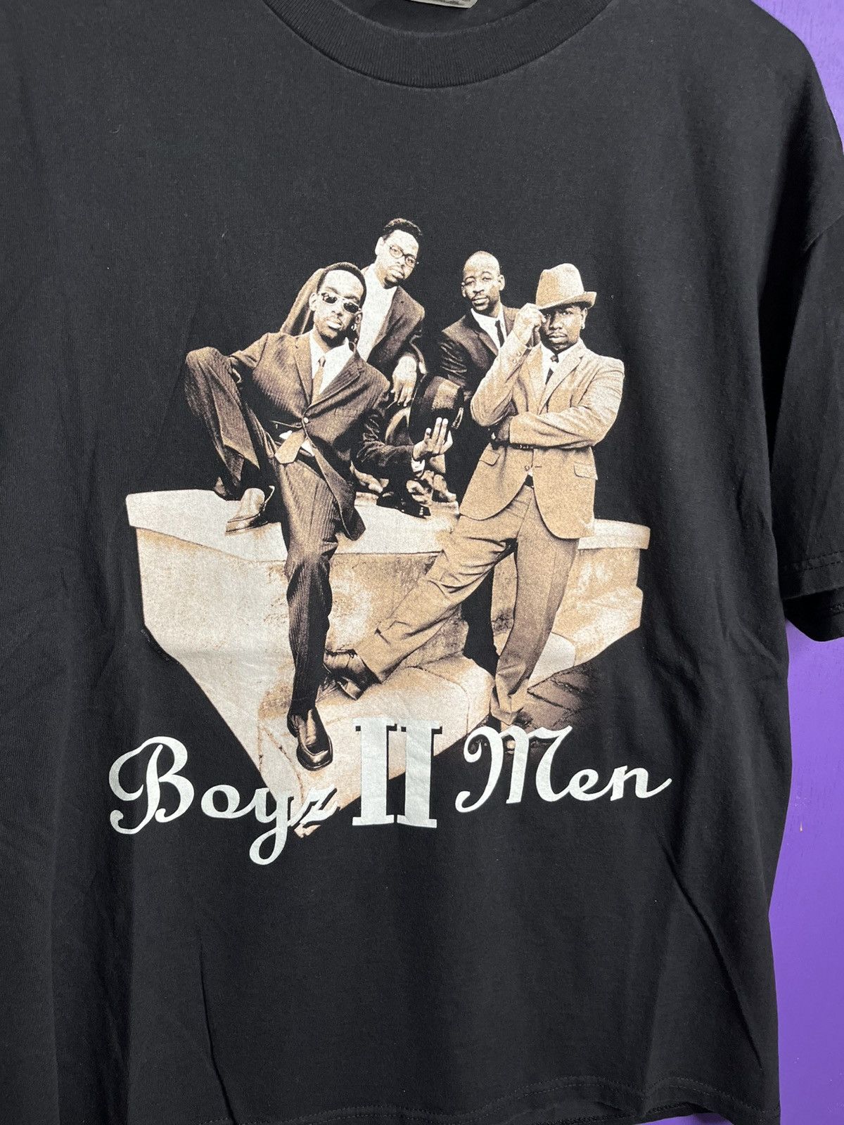 Band Tees × Rap Tees × Vintage Vintage 90s Boyz 2 Men evolution tour t-shirt Size US L / EU 52-54 / 3 - 3 Thumbnail