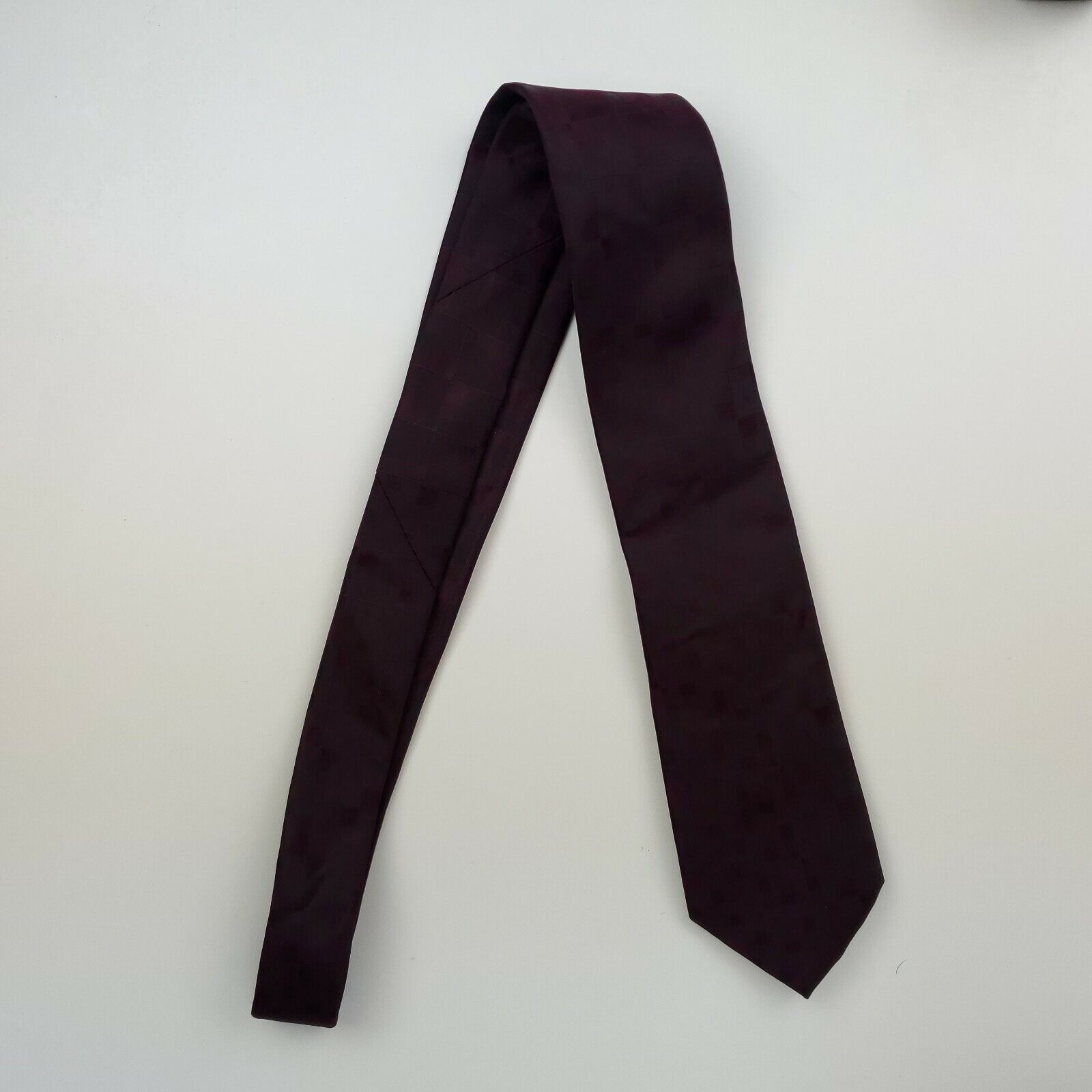 Marc Anthony Marc Anthony Purple Skinny Silk Tie Short Narrow Size ONE SIZE - 6 Thumbnail