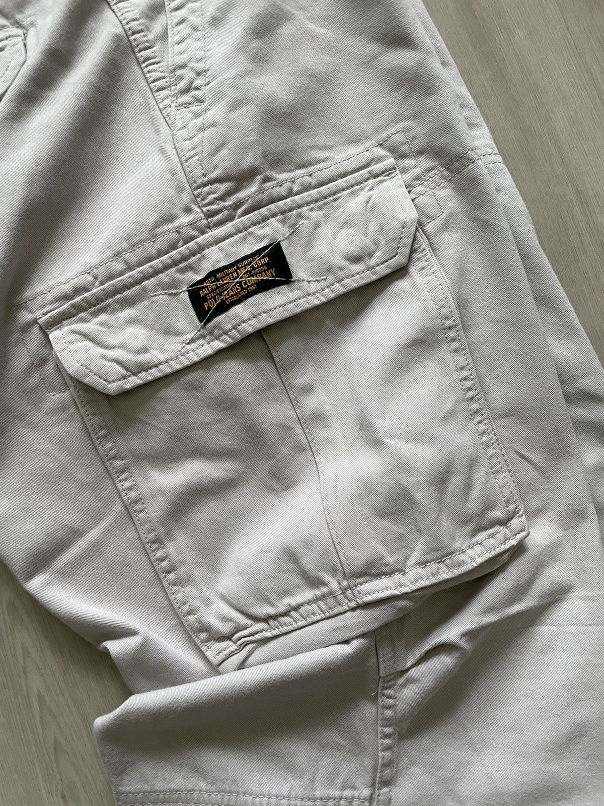 Polo Ralph Lauren × Vintage Vintage Ralph Lauren Military Surplus Khaki Cargo Pants Size US 34 / EU 50 - 2 Thumbnail