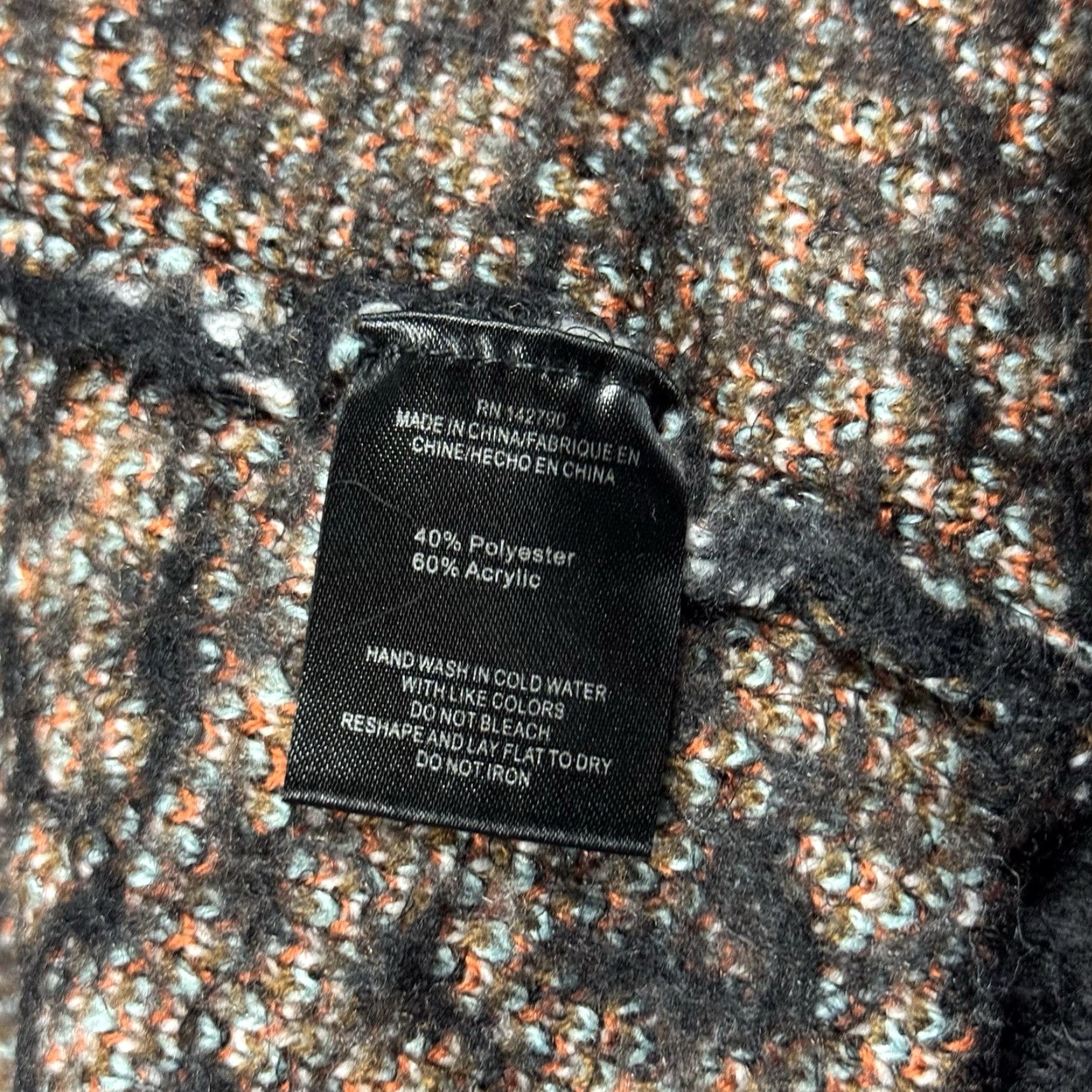 Bcbgmaxazria BCBGMAXAZRIA Cardigan S/M Knit Open Boho Peasant Geometric Multicolor Raglan Sleeve Womens Size S / US 4 / IT 40 - 4 Thumbnail