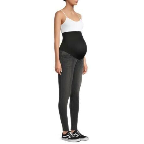 Other Time & Tru Misses XL 5 Pocket Maternity Skinny Jeans with Co Size 32" / US 10 / IT 46 - 3 Thumbnail