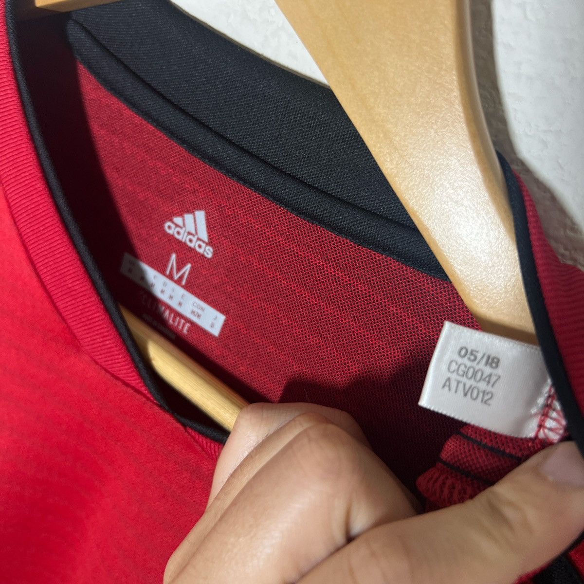 Adidas Manchester United 2018-2019 Home Long Sleeve Jersey | Soccer Size US M / EU 48-50 / 2 - 2 Thumbnail