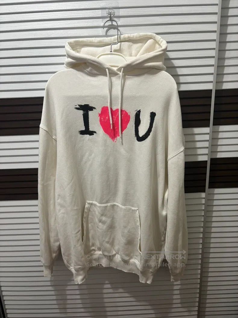 Balenciaga Balenciaga Letter heart print pullover hooded sweatshirt Size S / US 4 / IT 40 - 1 Thumbnail