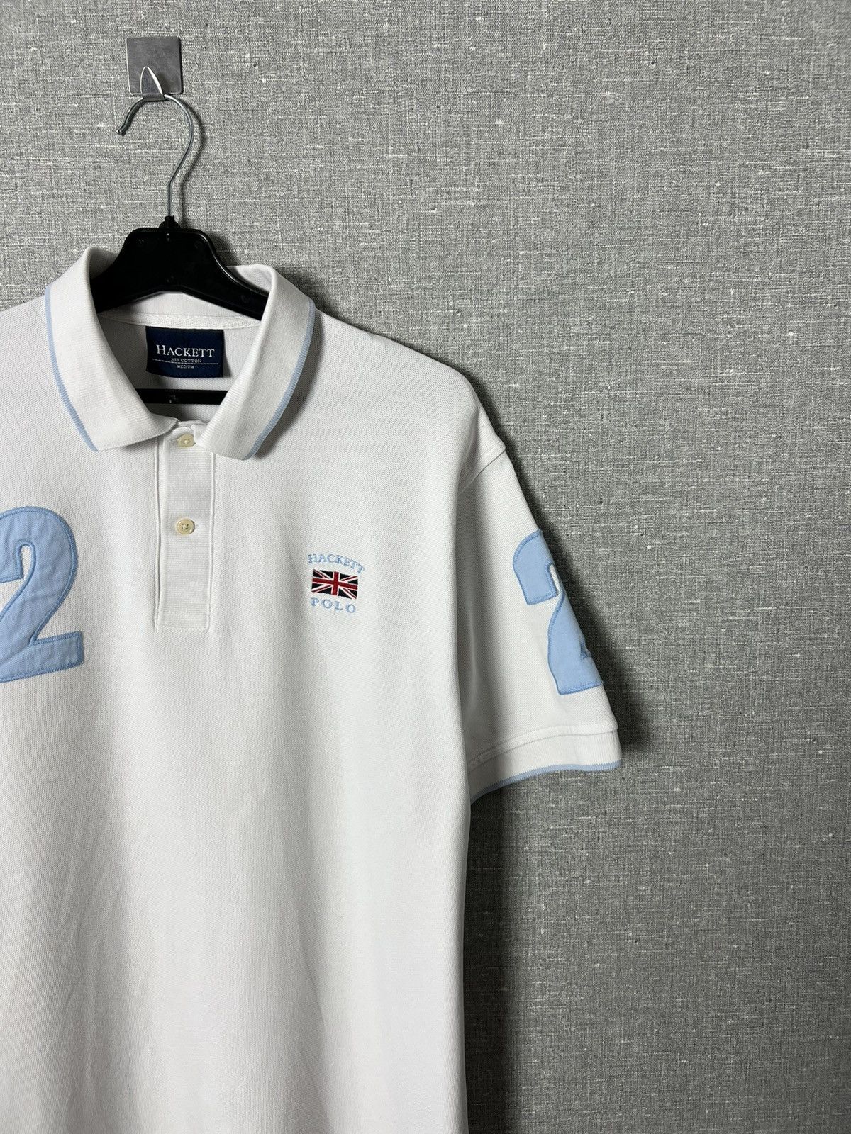 Hackett Rare Hackett Polo #2 Great Britain Flag Big Logo T-Shirt Size US M / EU 48-50 / 2 - 10 Thumbnail