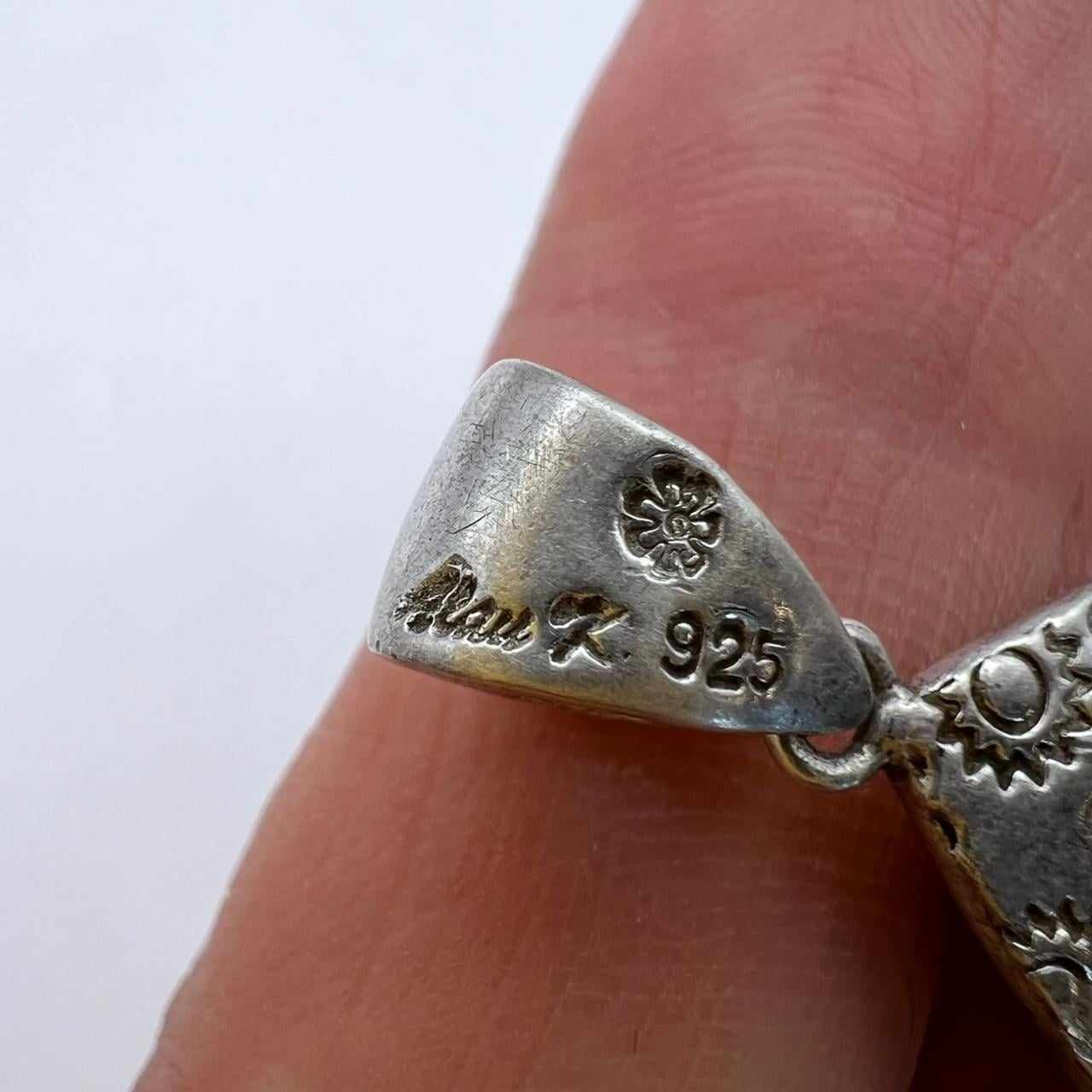 Vintage Vintage USSR Necklace Pendant Sterling Silver 925 Jewelry Size ONE SIZE - 6 Thumbnail