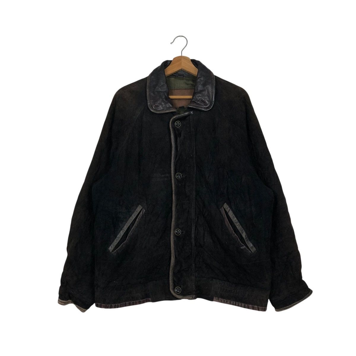 Japanese Brand 🔥VINTAGE BIKER LEATHER JACKET BLANKET VARIE ISSEY MIYAKE Size US L / EU 52-54 / 3 - 3 Thumbnail