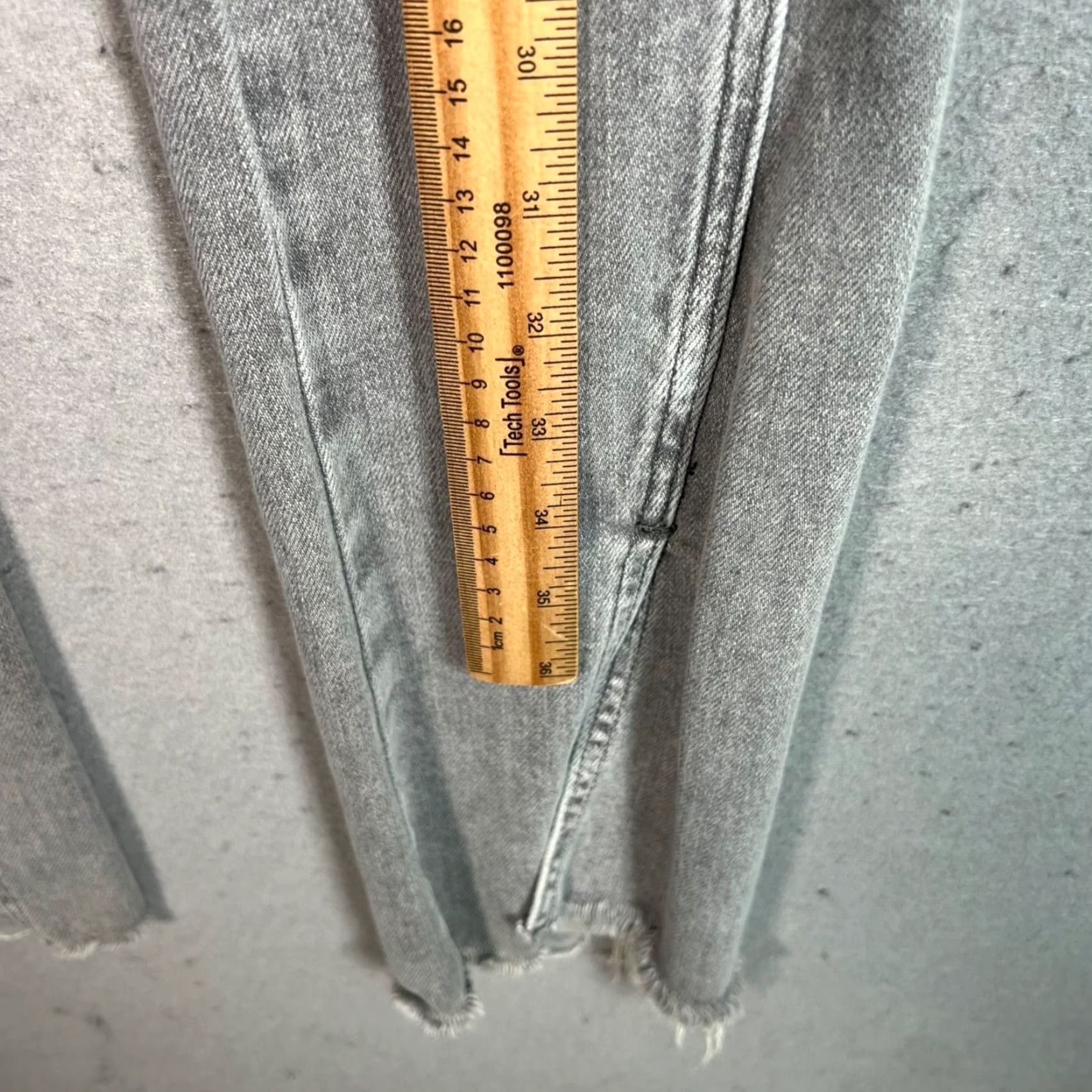 Denime By Sienna And Thomas Womens Jeans Skinny Gray High-Waisted S Small Denimrise 23 Inseam 32 In Cotton Blend Size 28" / US 6 / IT 42 - 7 Thumbnail