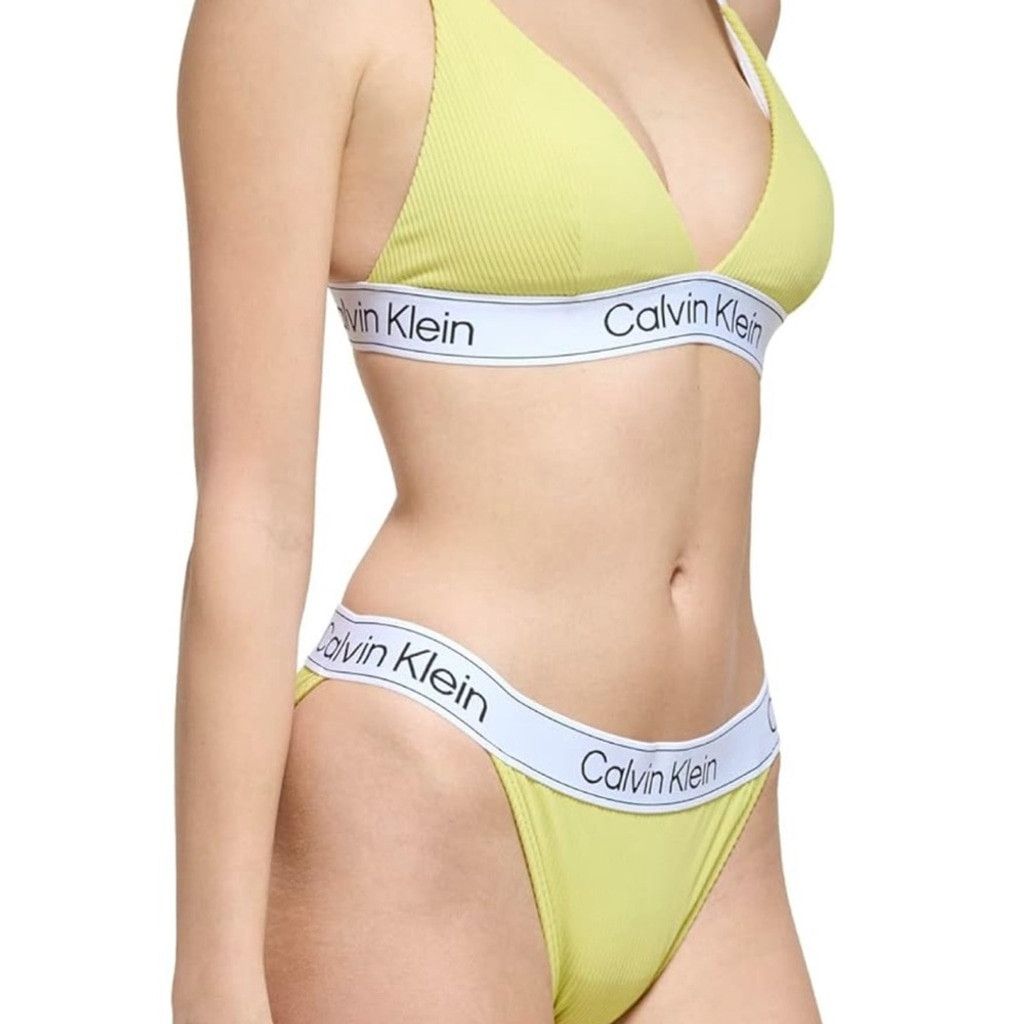 Calvin Klein Calvin Klein Silky Rib Fabric Bikini Bottom SZ L Size ONE SIZE - 7 Thumbnail