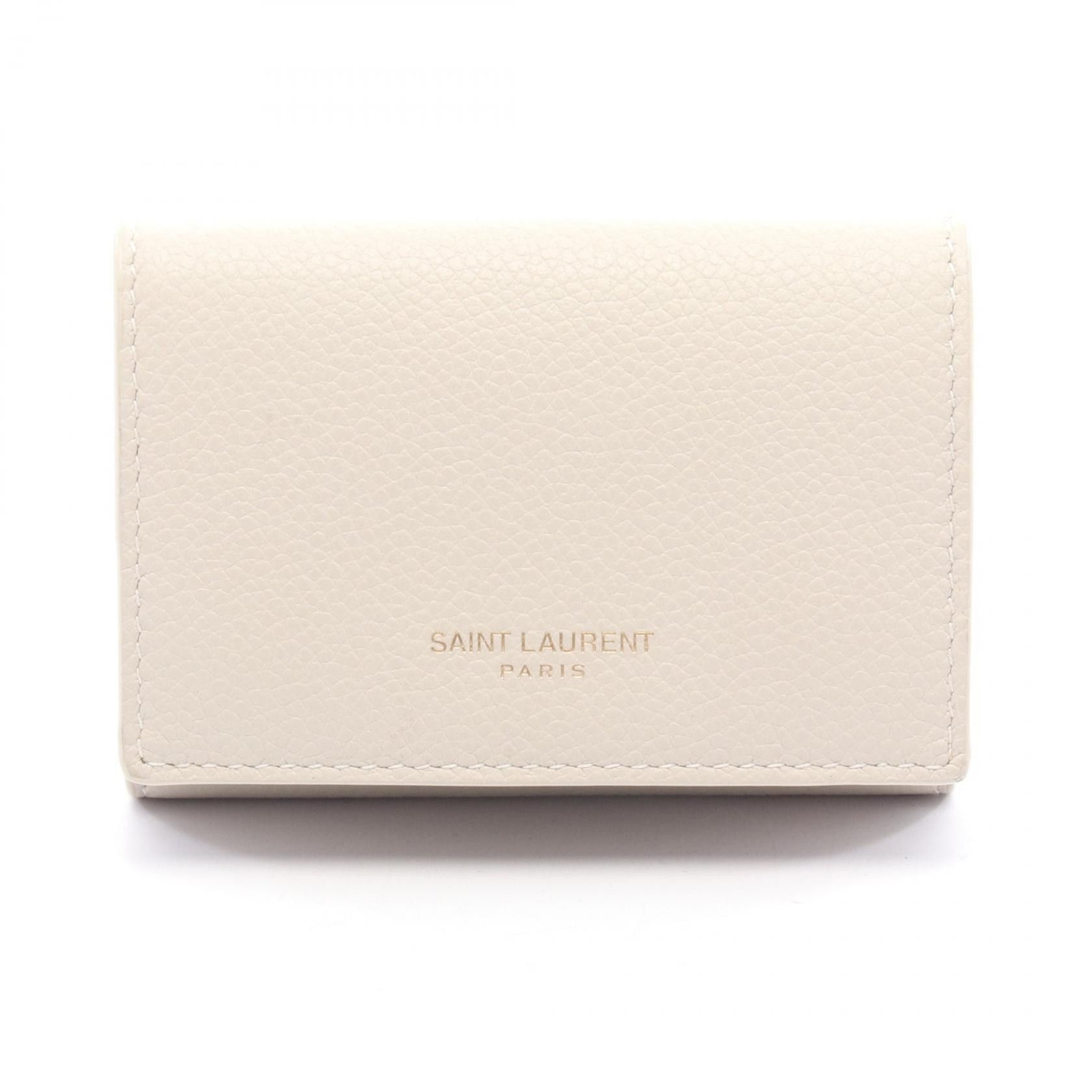 Yves Saint Laurent Yves Saint Laurent Saint Laurent Paris Leather Trifold Wallet Leather Short Wallet DUTY FREE for USA Size ONE SIZE - 1 Thumbnail