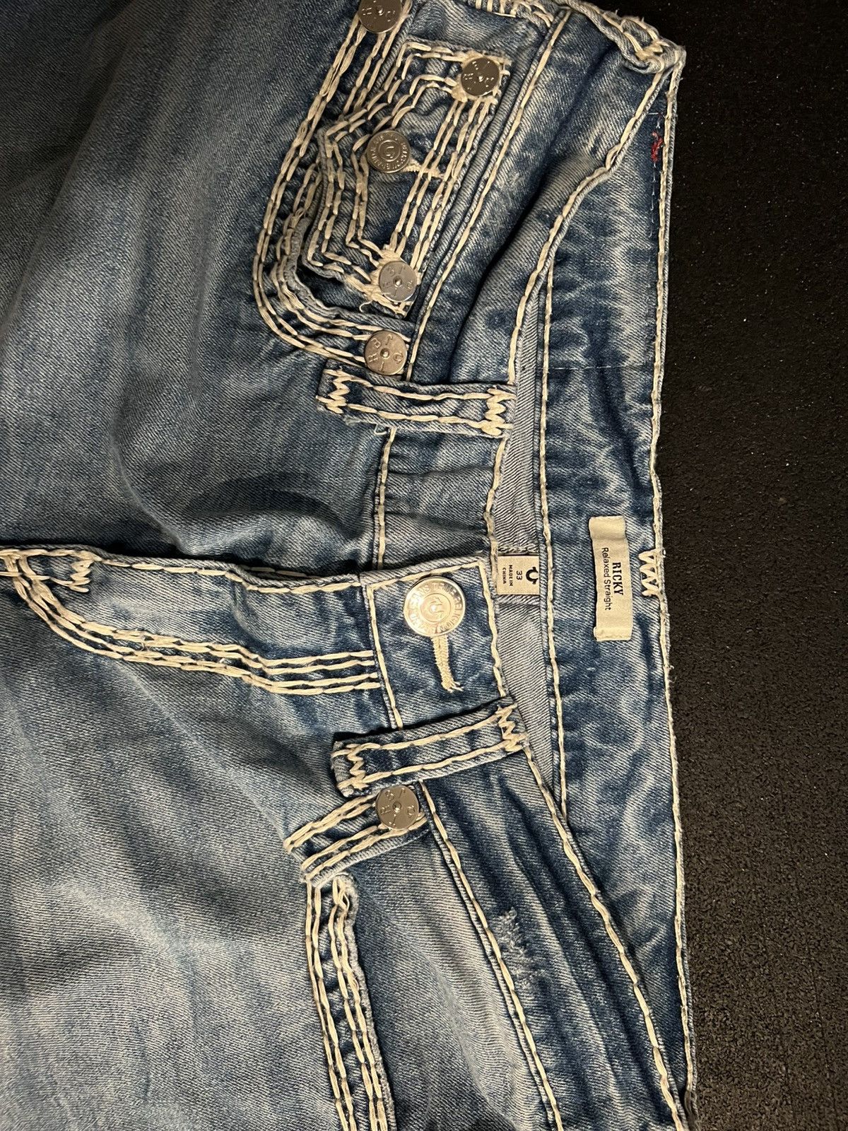 True Religion Ricky relaxed straight Size US 33 - 2 Thumbnail