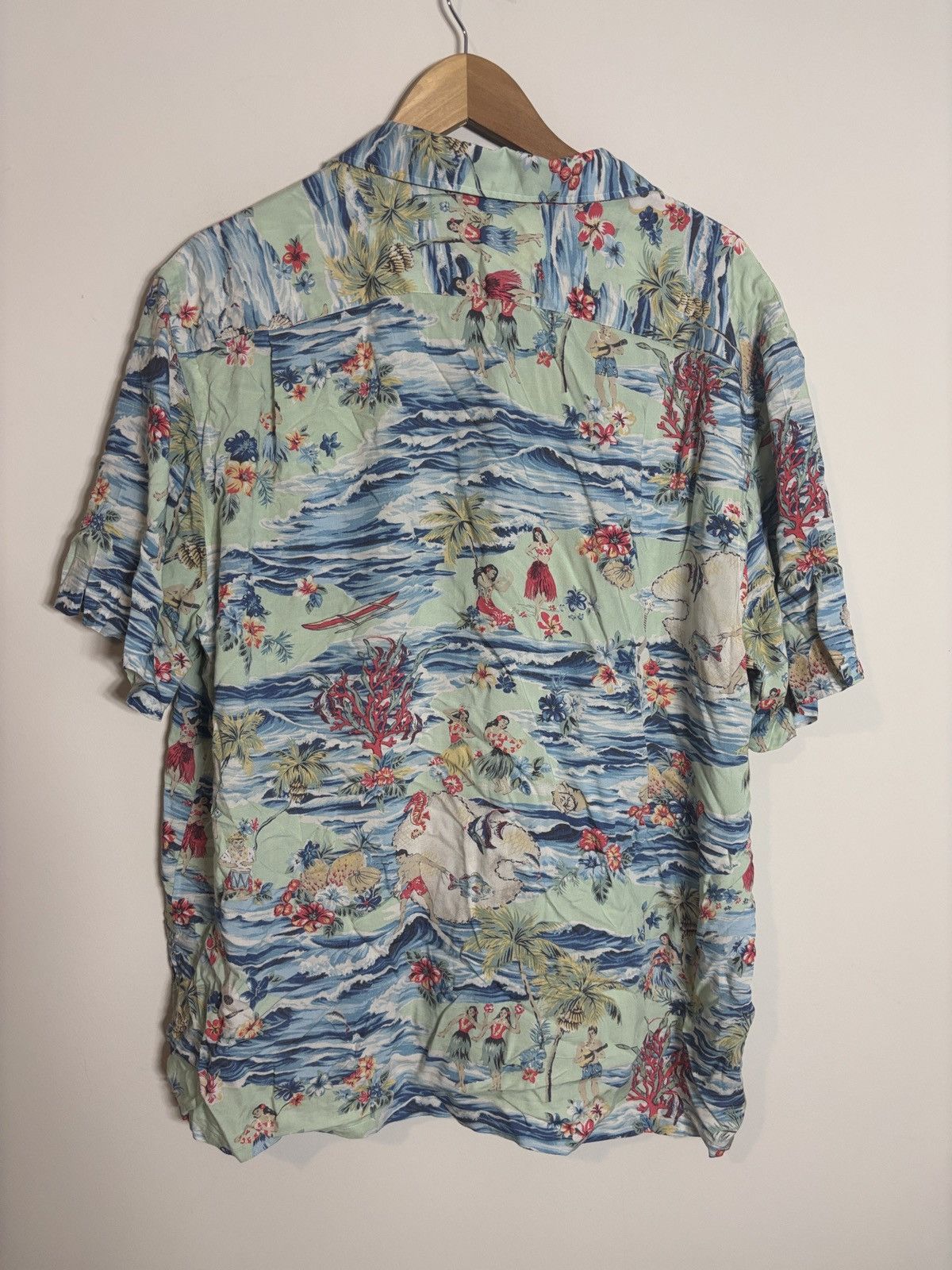 Polo Ralph Lauren Polo Ralph Lauren Hawaiian CampShirt Viscose Hula Surf Print Size US XL / EU 56 / 4 - 5 Thumbnail