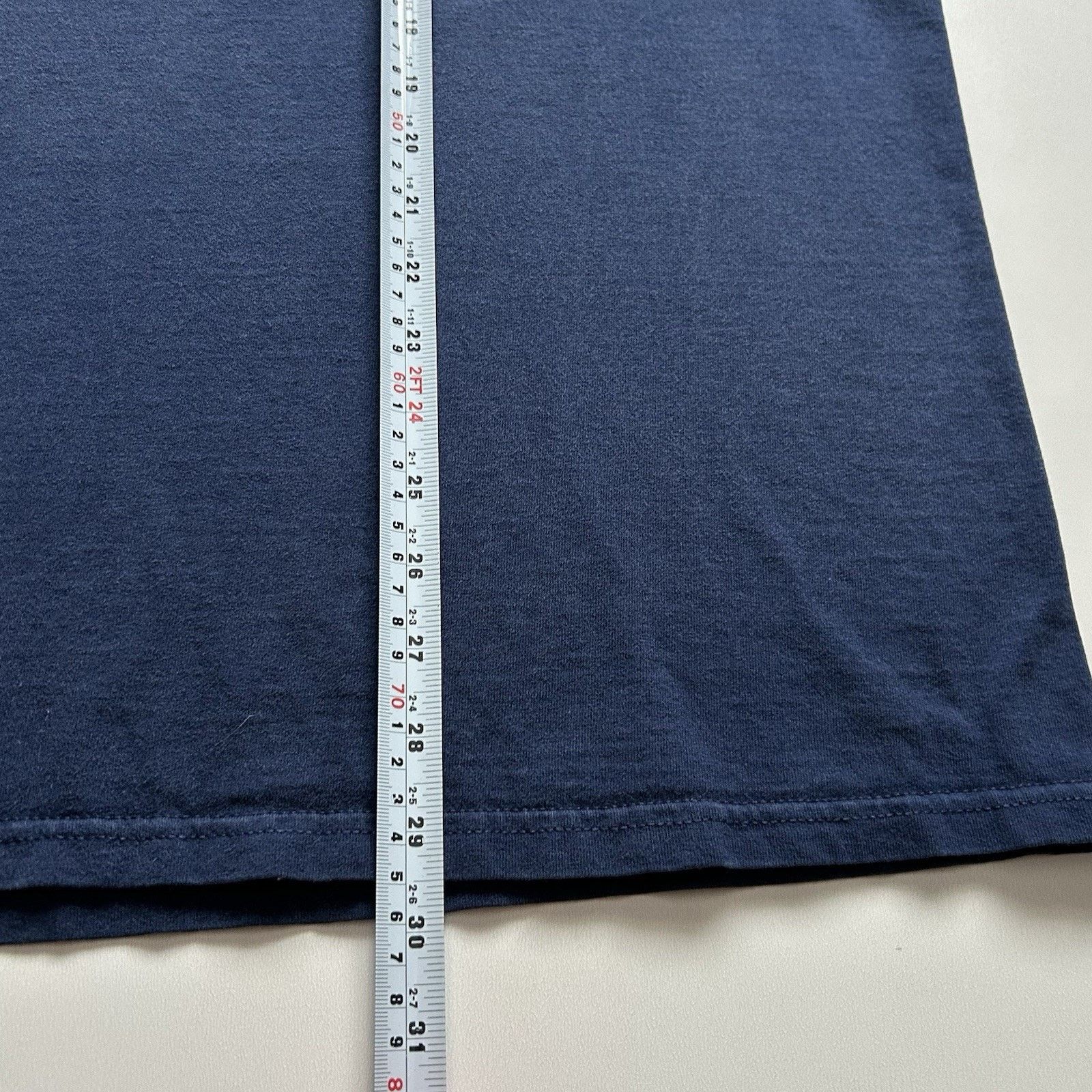 Nike × Vintage Vintage Nike T Shirt XL Blue Embroidered Swoosh Made In USA Size US XL / EU 56 / 4 - 4 Thumbnail