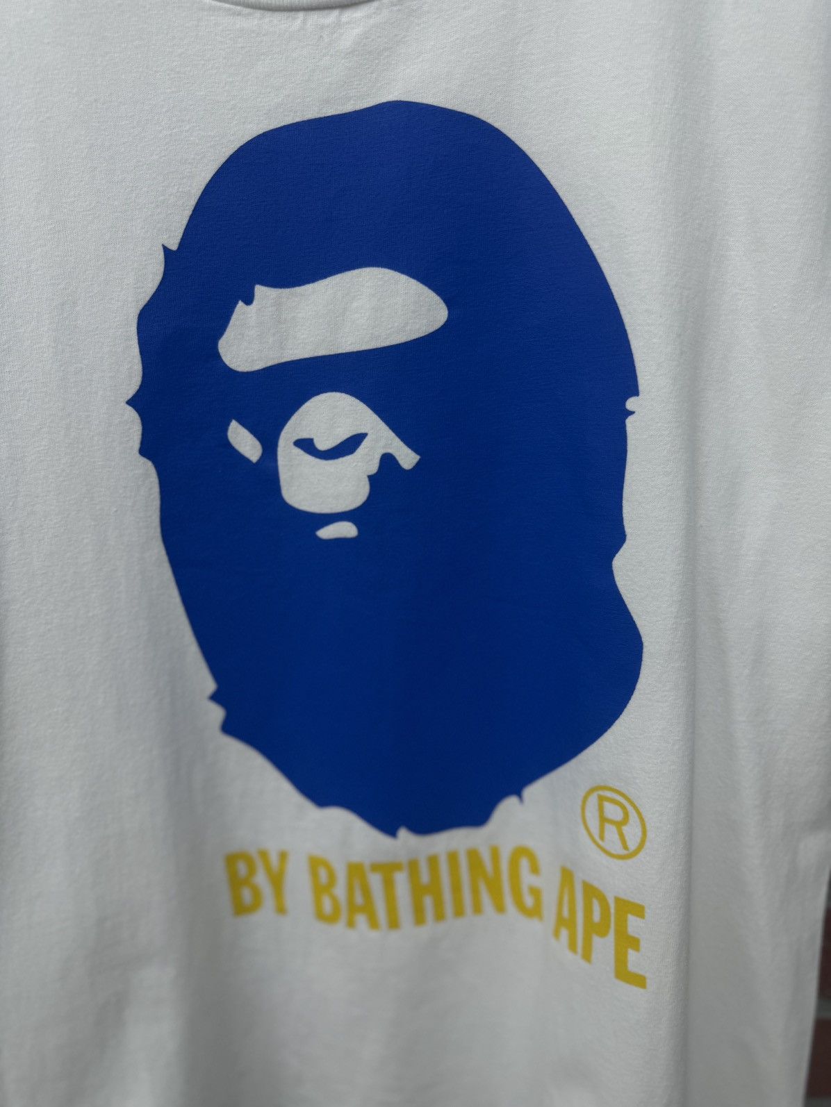 Bape Bape Ape Blue Yellow Head Tee Size M 🧼 Size US M / EU 48-50 / 2 - 6 Thumbnail