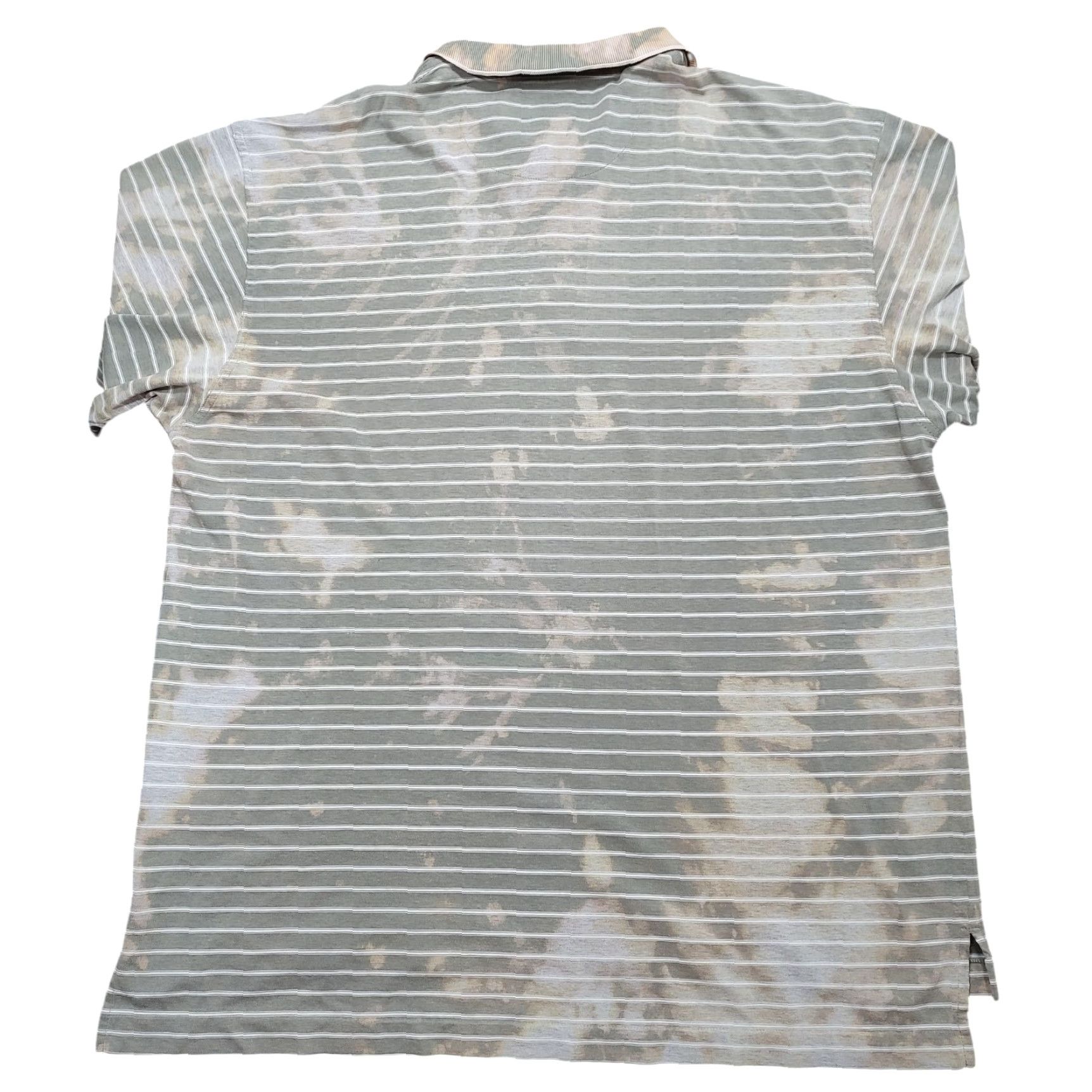 Nike VINTAGE Nike Swoosh Polo Golf Shirt XL Gray Tie Dye Acid Wash Short Sleeve Mens Polo Set Size US XL / EU 56 / 4 - 2 Thumbnail