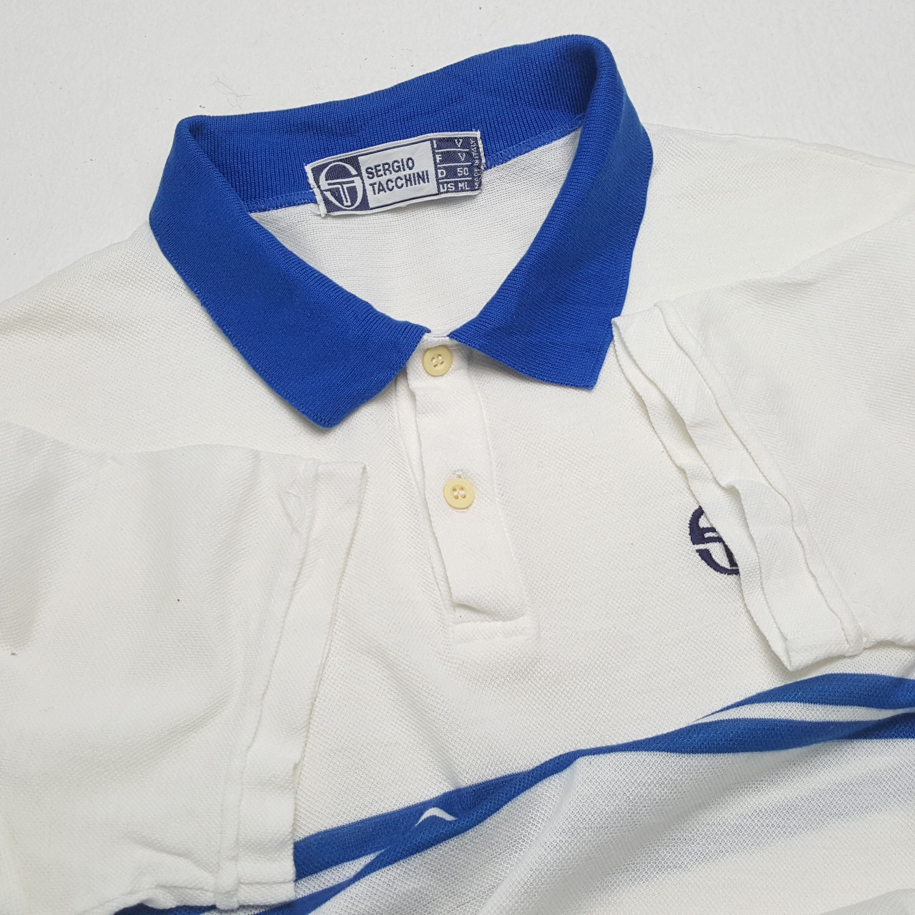 Sergio Tacchini × Vintage Vintage SERGIO TACHINI Italian Sportswear Polos Shirt Size US M / EU 48-50 / 2 - 6 Thumbnail