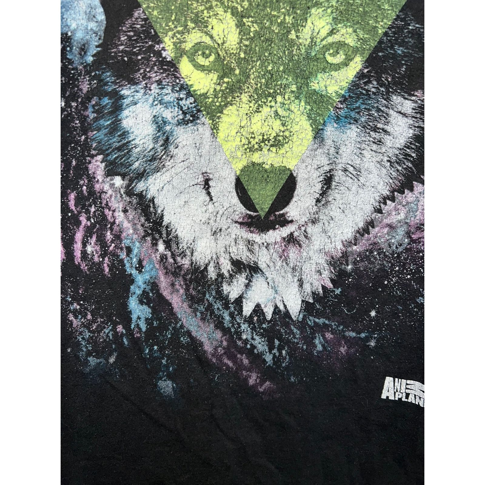 Vintage Vintage Animal Planet Shirt The Wolf Animal Black Tee 2XL Size US XXL / EU 58 / 5 - 5 Thumbnail