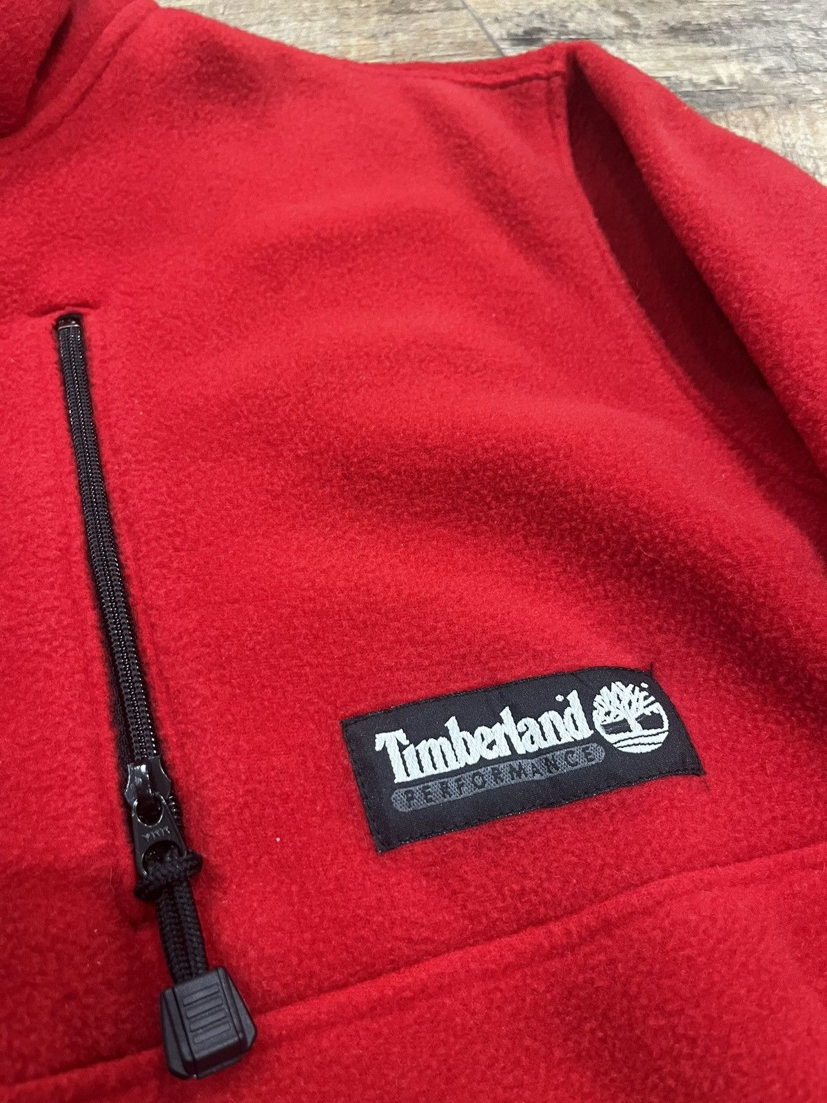 Timberland Vintage 1987 Timberland Polartec 1/2 Zip Fleece Red Large Size US L / EU 52-54 / 3 - 3 Thumbnail