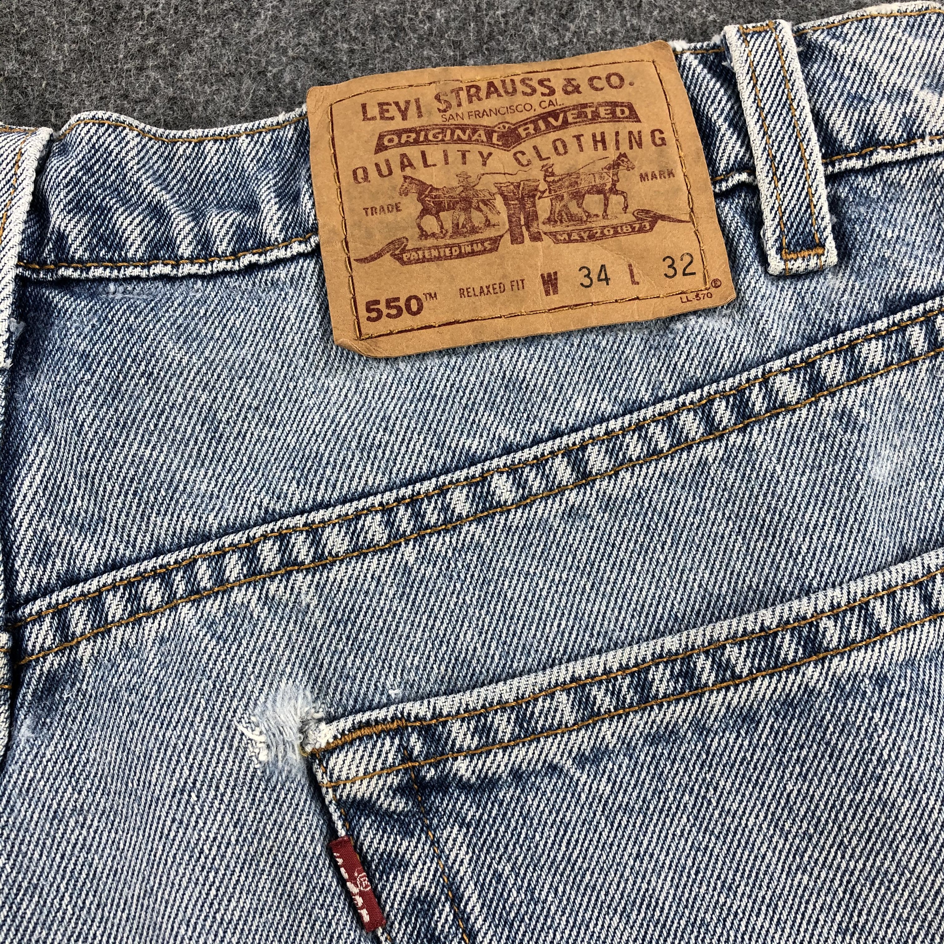 Levi's × Vintage Vintage 90s Light Wash Levis 550 Jeans-JM1800 Size US 34 / EU 50 - 5 Thumbnail