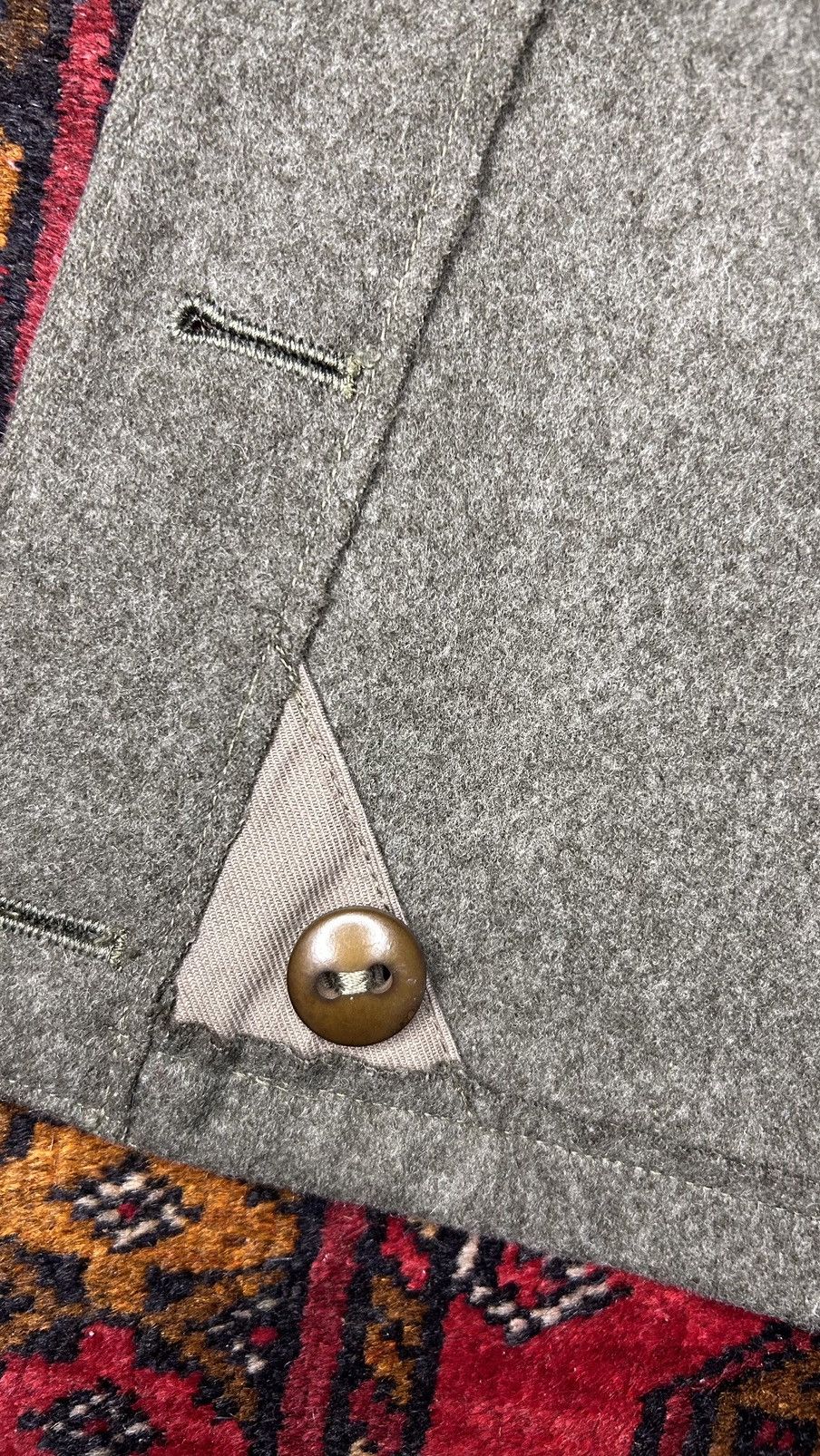 Vintage Swedish 1957 Military Wool Coat Size US L / EU 52-54 / 3 - 8 Thumbnail