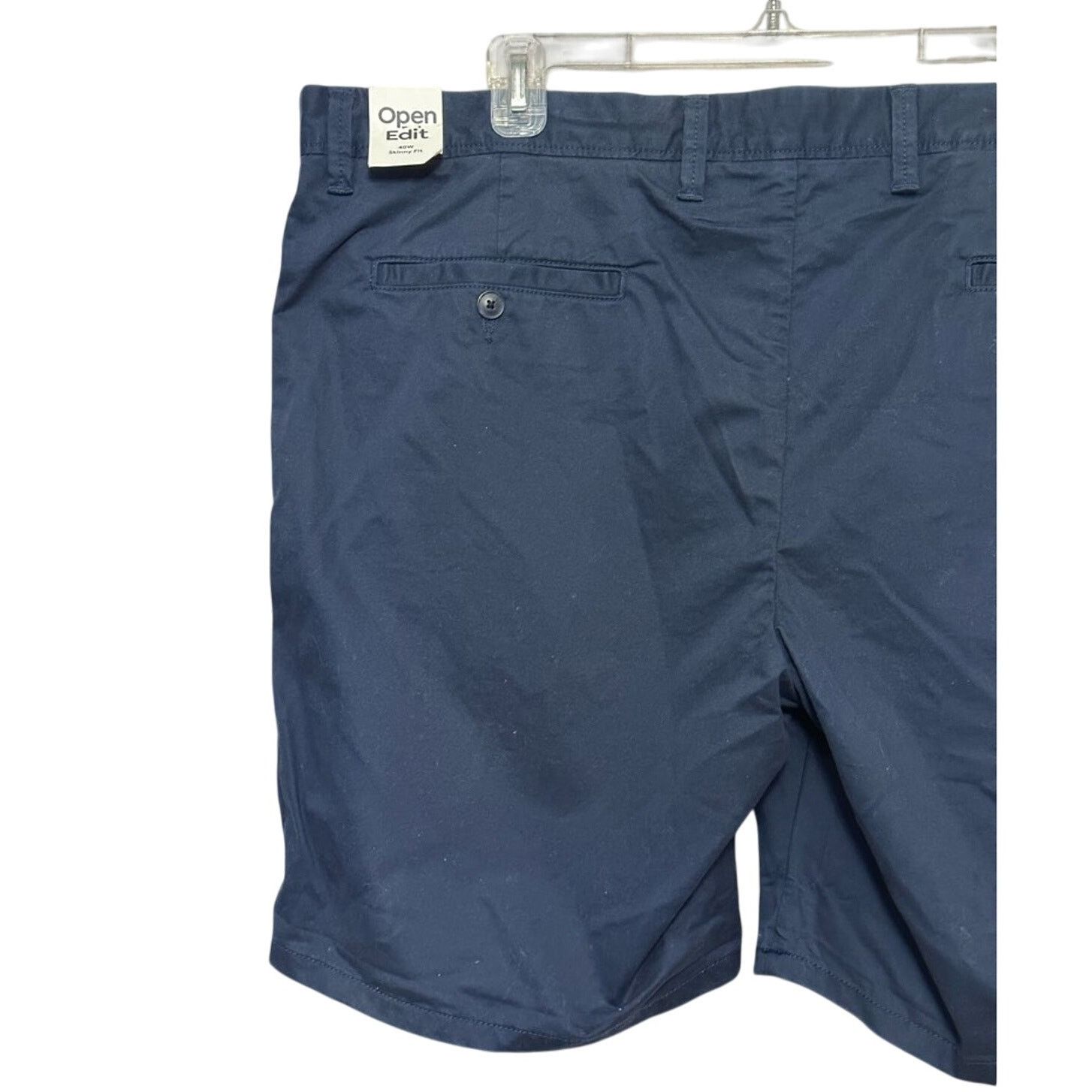 Other Open Edit Slim Fit Shorts Zip Fly Closure Pocket Blue 40 NWT Size US 40 / EU 56 - 6 Thumbnail