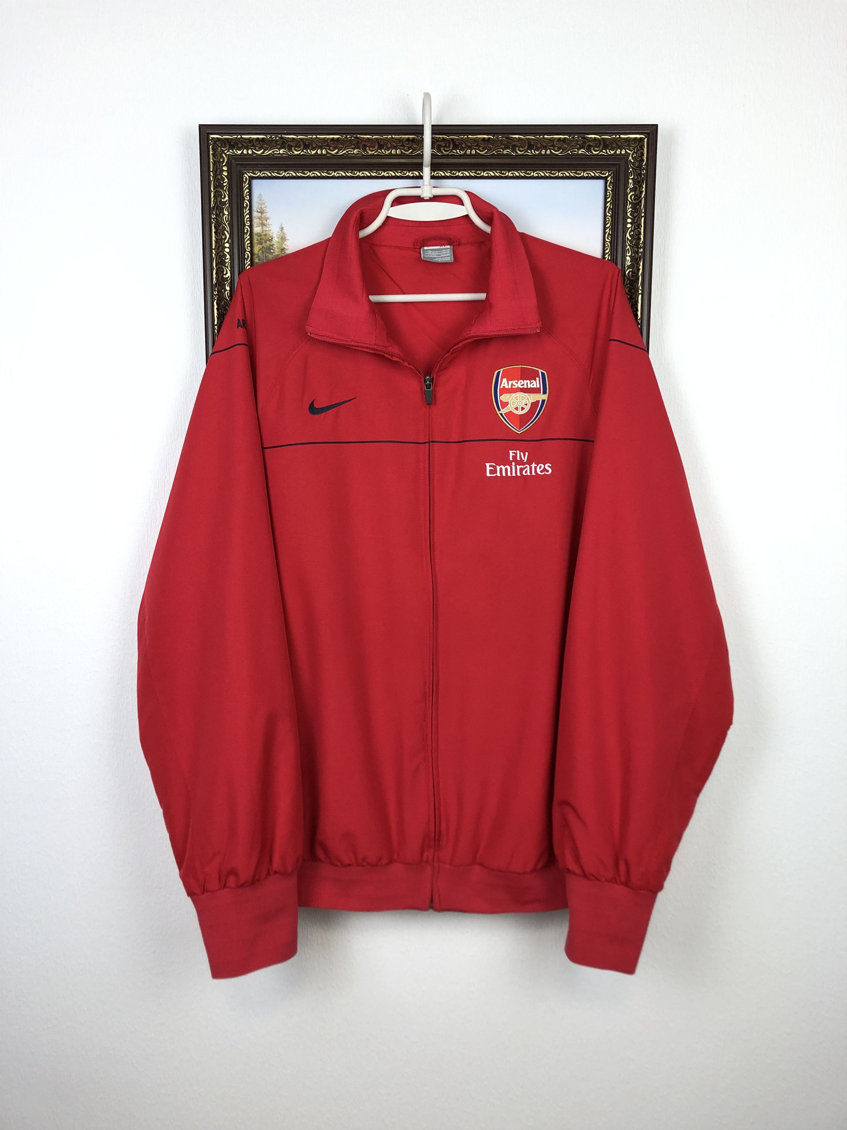 Nike Vintage Nike Arsenal Football Jacket Soccer Track Gunners Size US XL / EU 56 / 4 - 1 Thumbnail