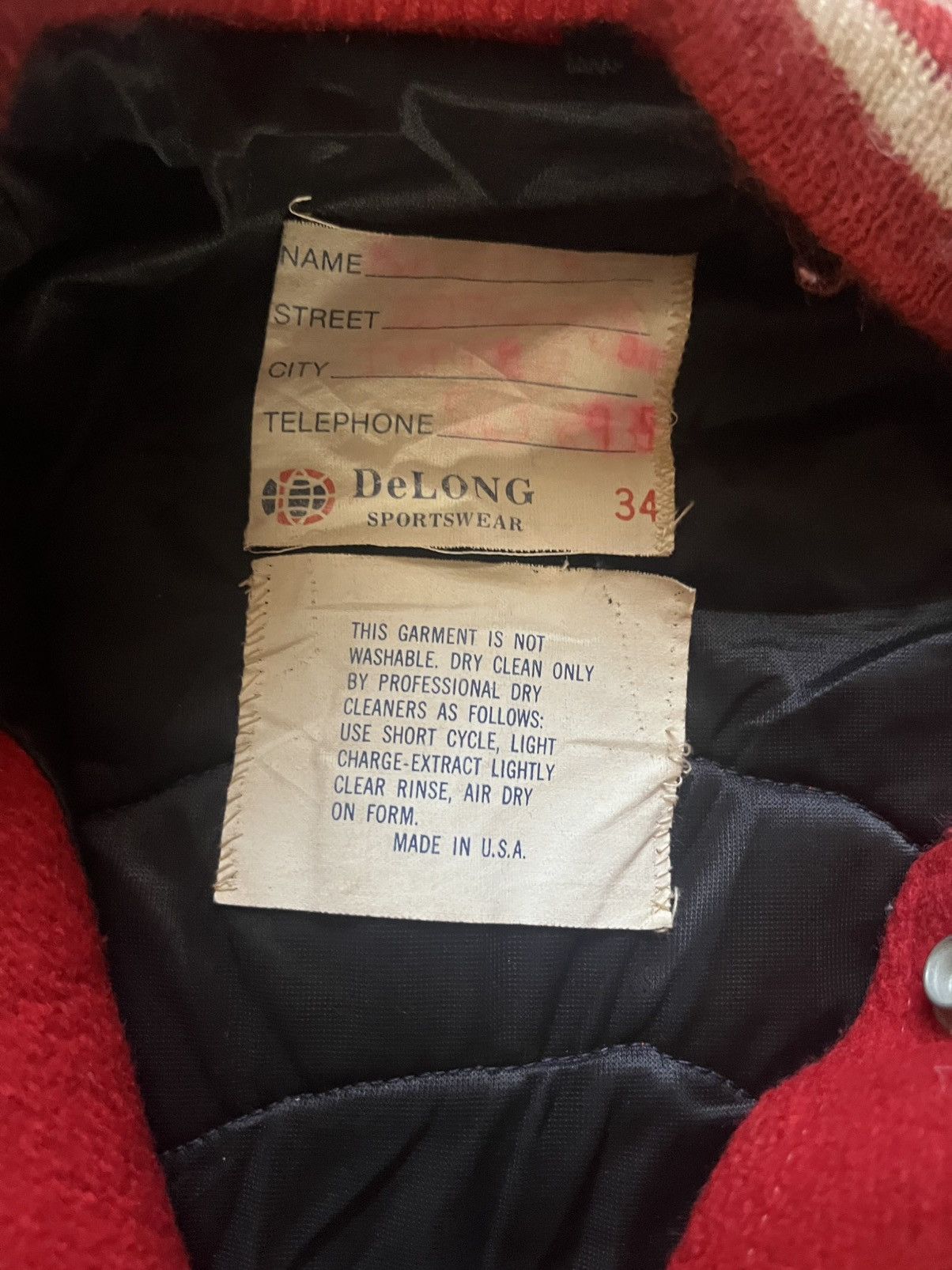 Delong Varsity Jacket DeLONG 1985 Made in USA Size US S / EU 44-46 / 1 - 4 Thumbnail