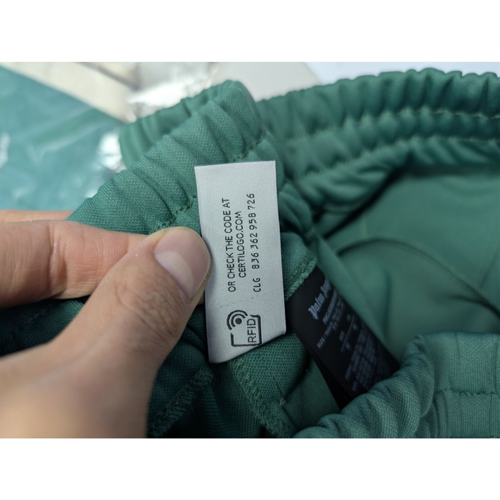 Palm Angels o1rshd1 Classic Logo Track Pants in Forest Green Size US 38 / EU 54 - 21 Thumbnail