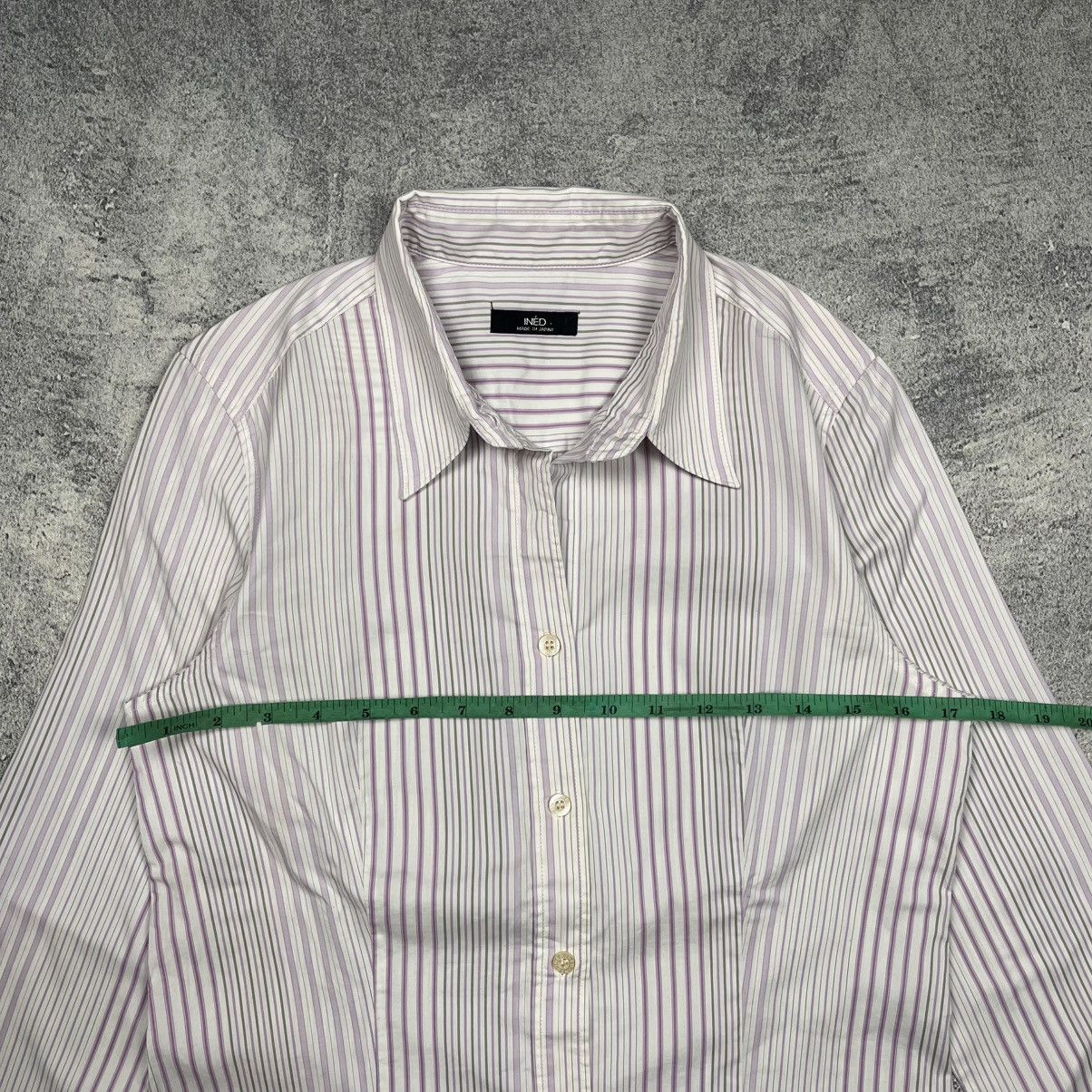 Yohji Yamamoto Ined By Yohji Yamamoto Striped Button Up Shirt Size US S / EU 44-46 / 1 - 6 Thumbnail