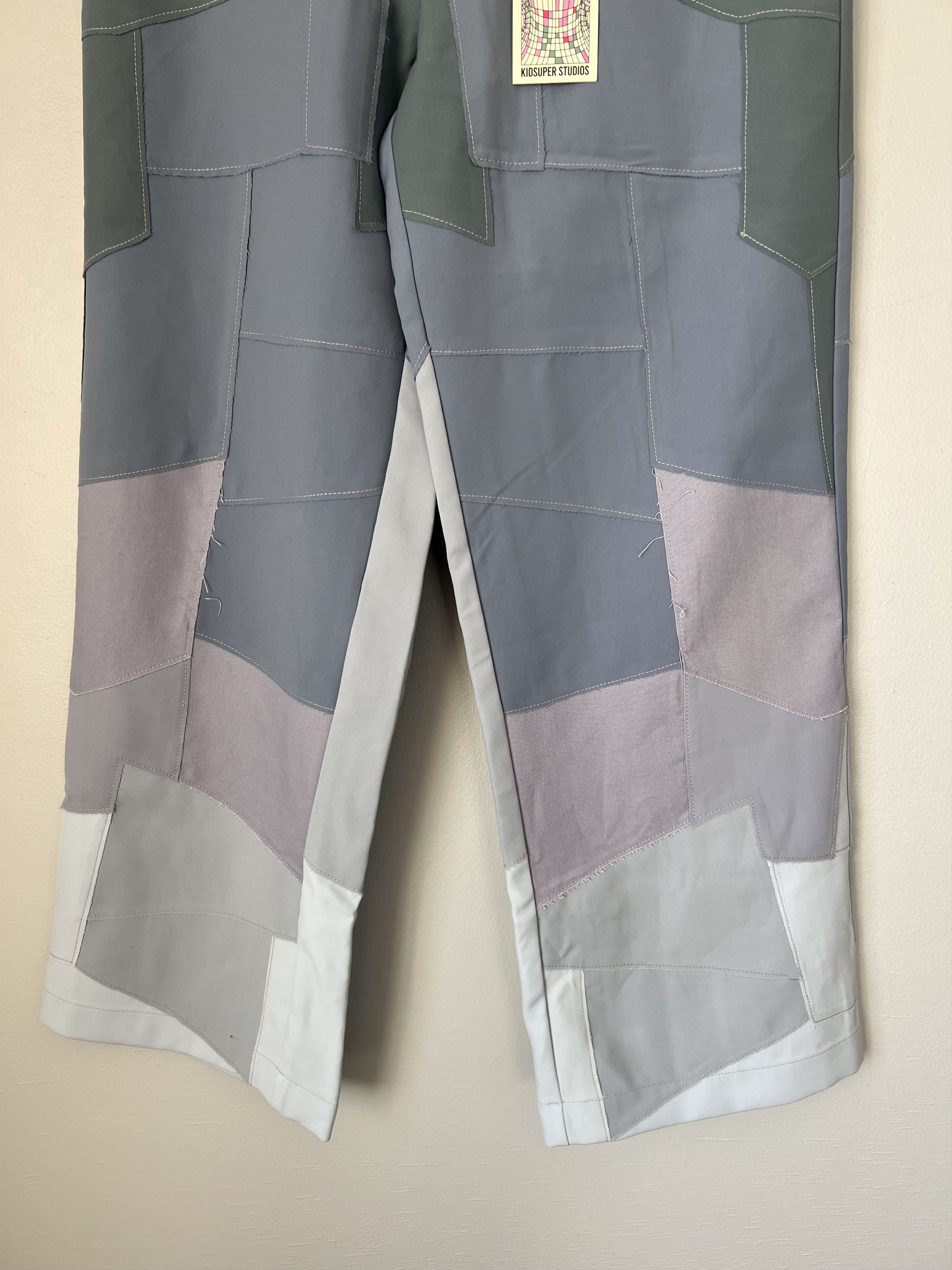 KidSuper Kidsuper Studios Patchwork Gradient Suit Pants in Blue Size US 30 / EU 46 - 3 Thumbnail