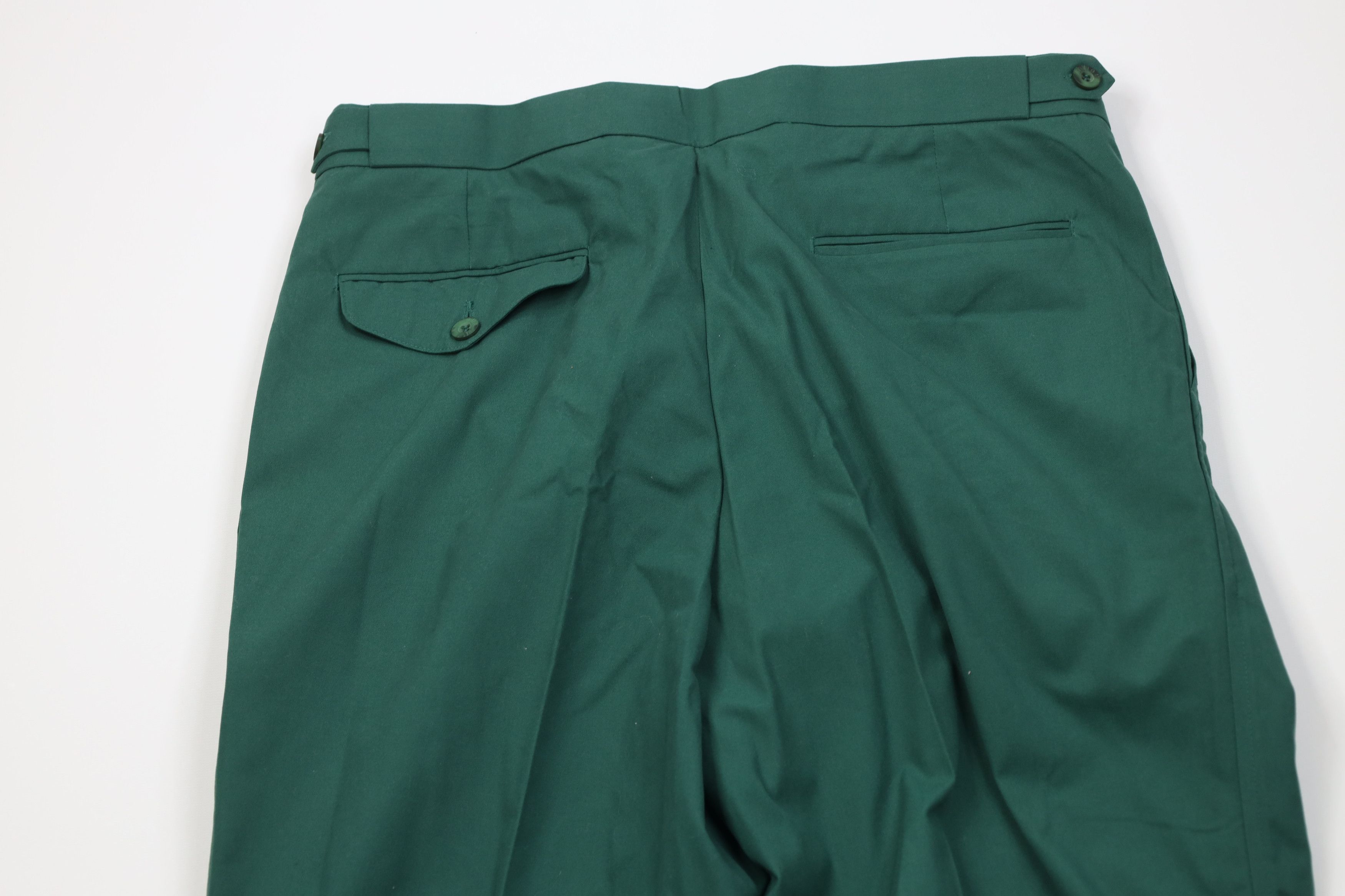 Vintage Deadstock Vintage 70s Streetwear Wide Leg Chino Pants Green Size US 34 / EU 50 - 9 Thumbnail