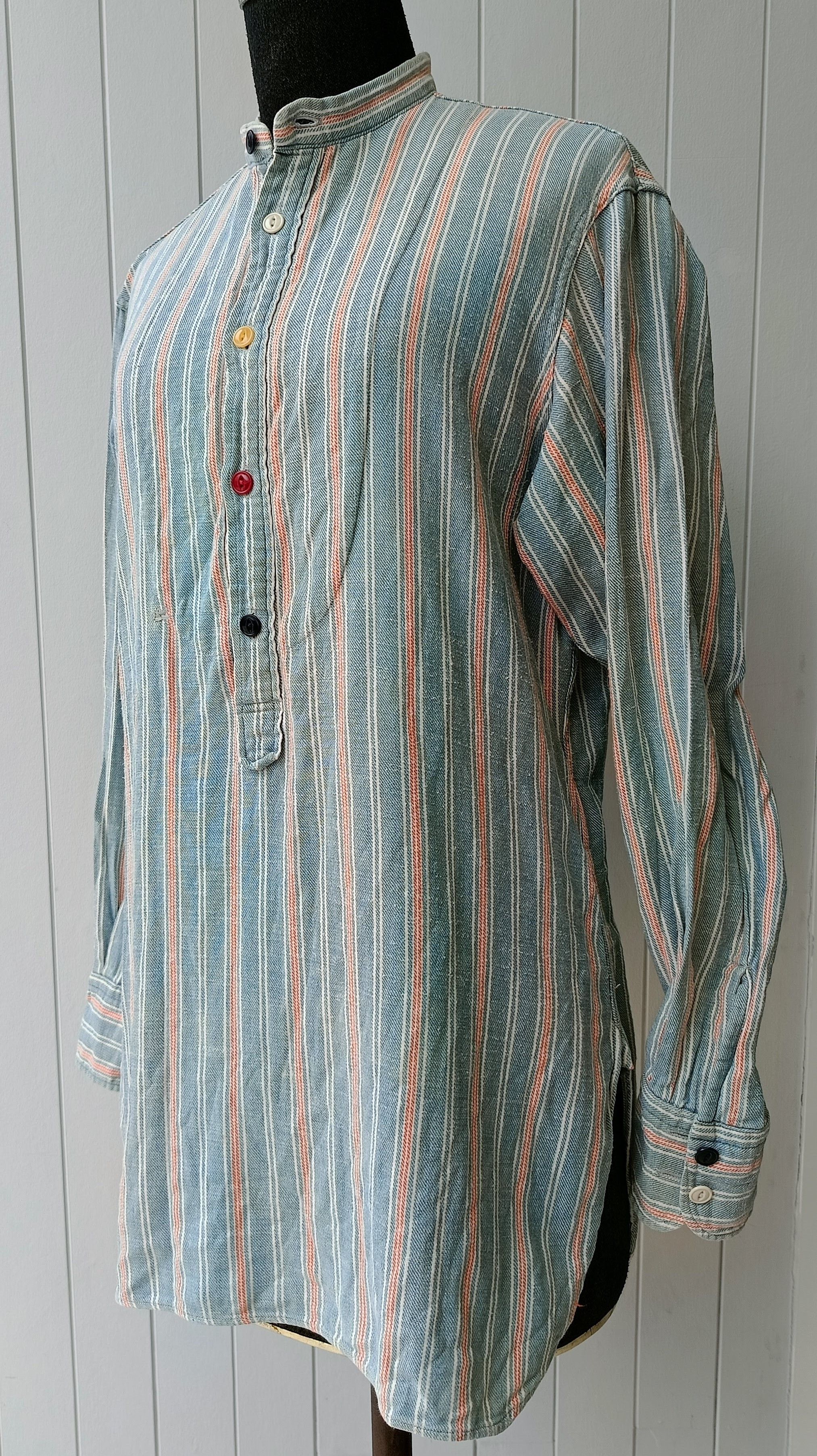 45rpm 45RPM by R Japan mandarin pullover indigo work vtg shirt Size US S / EU 44-46 / 1 - 1 Thumbnail