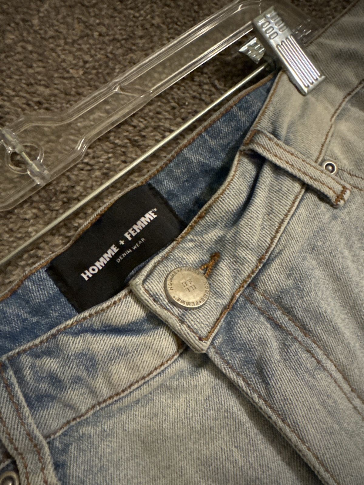 Homme + Femme La Homme Femme Varsity Patch Skinny Jeans Size US 34 / EU 50 - 4 Thumbnail
