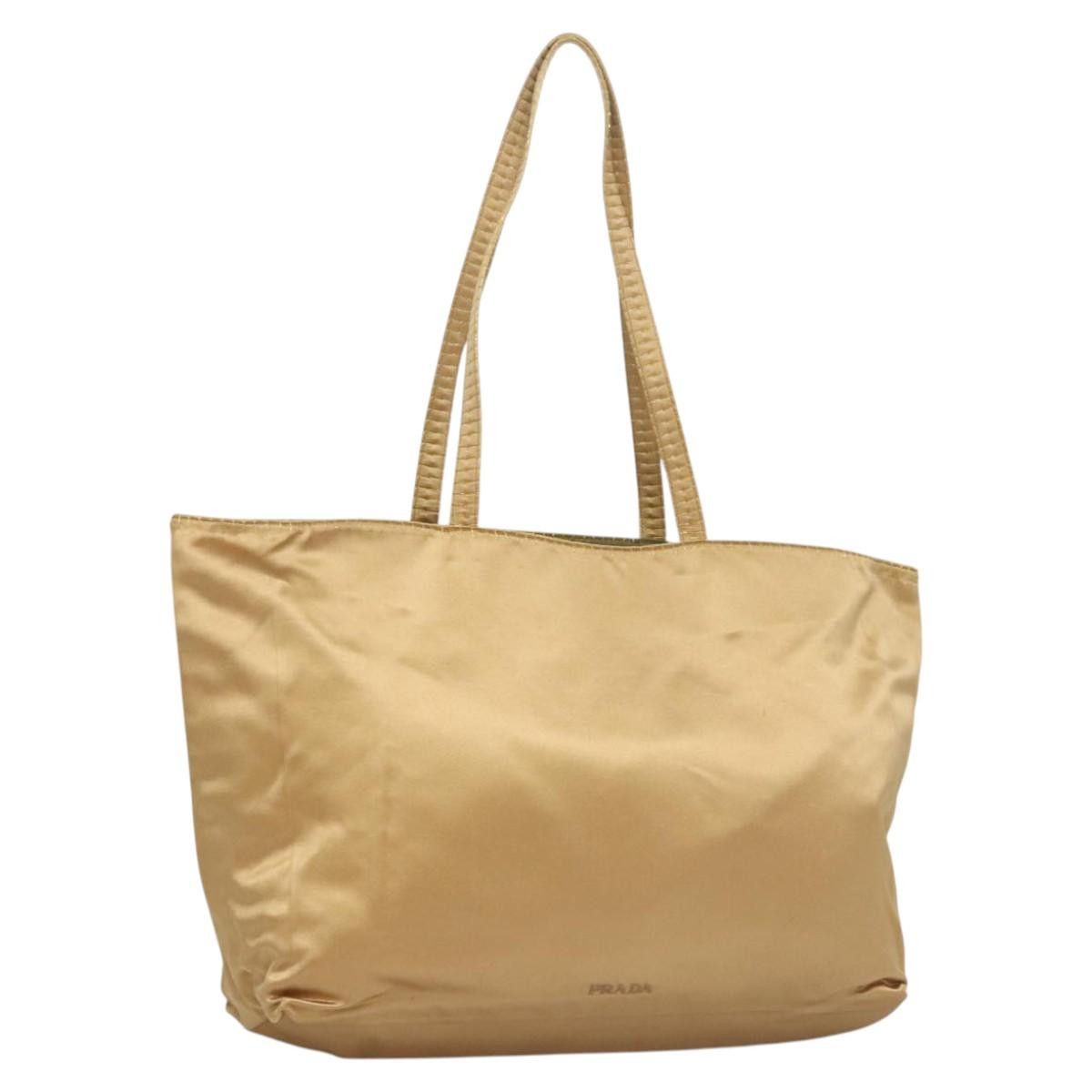 Prada PRADA Tote Bag Satin Champagne Gold Size ONE SIZE - 1 Thumbnail